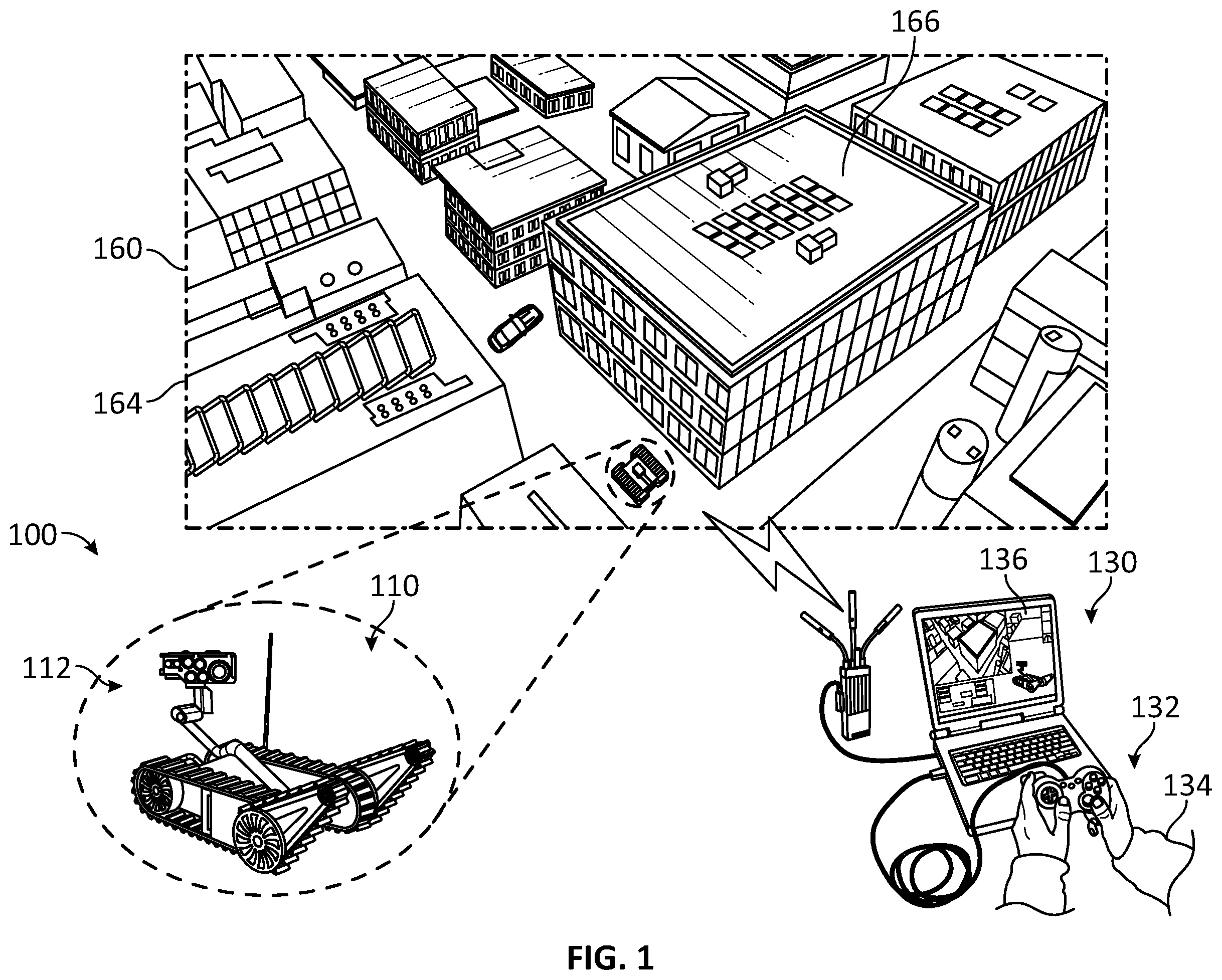 Patent US12361677 Figure 1 – Object tracking in local and global maps systems and methods