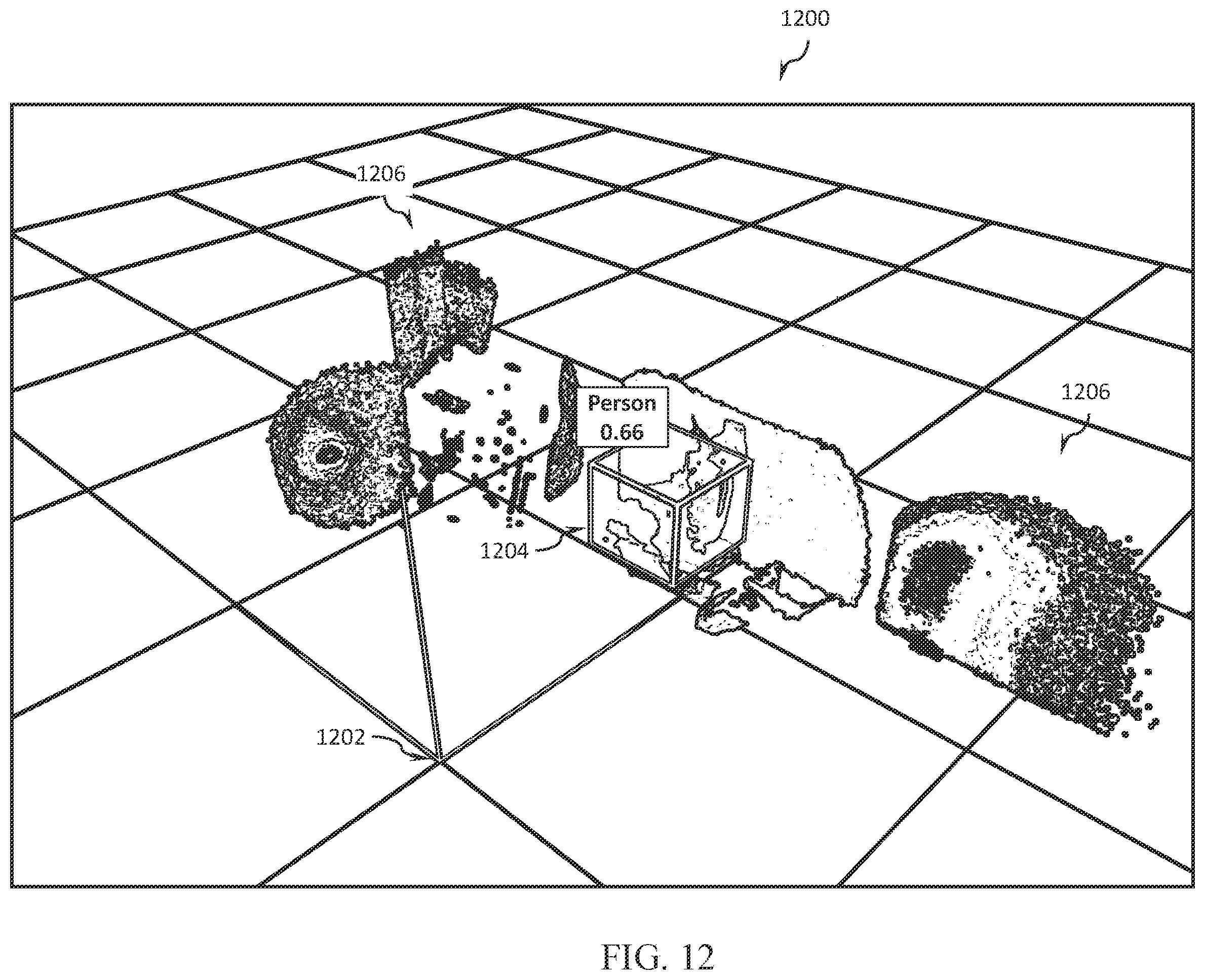 Patent US12361677 Figure 12 – Object tracking in local and global maps systems and methods