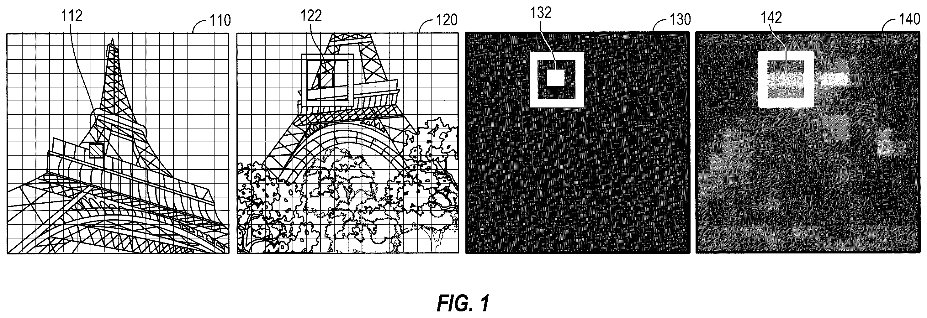 Patent US12361699 Figure 1 – Efficient neural-network-based processing of visual content