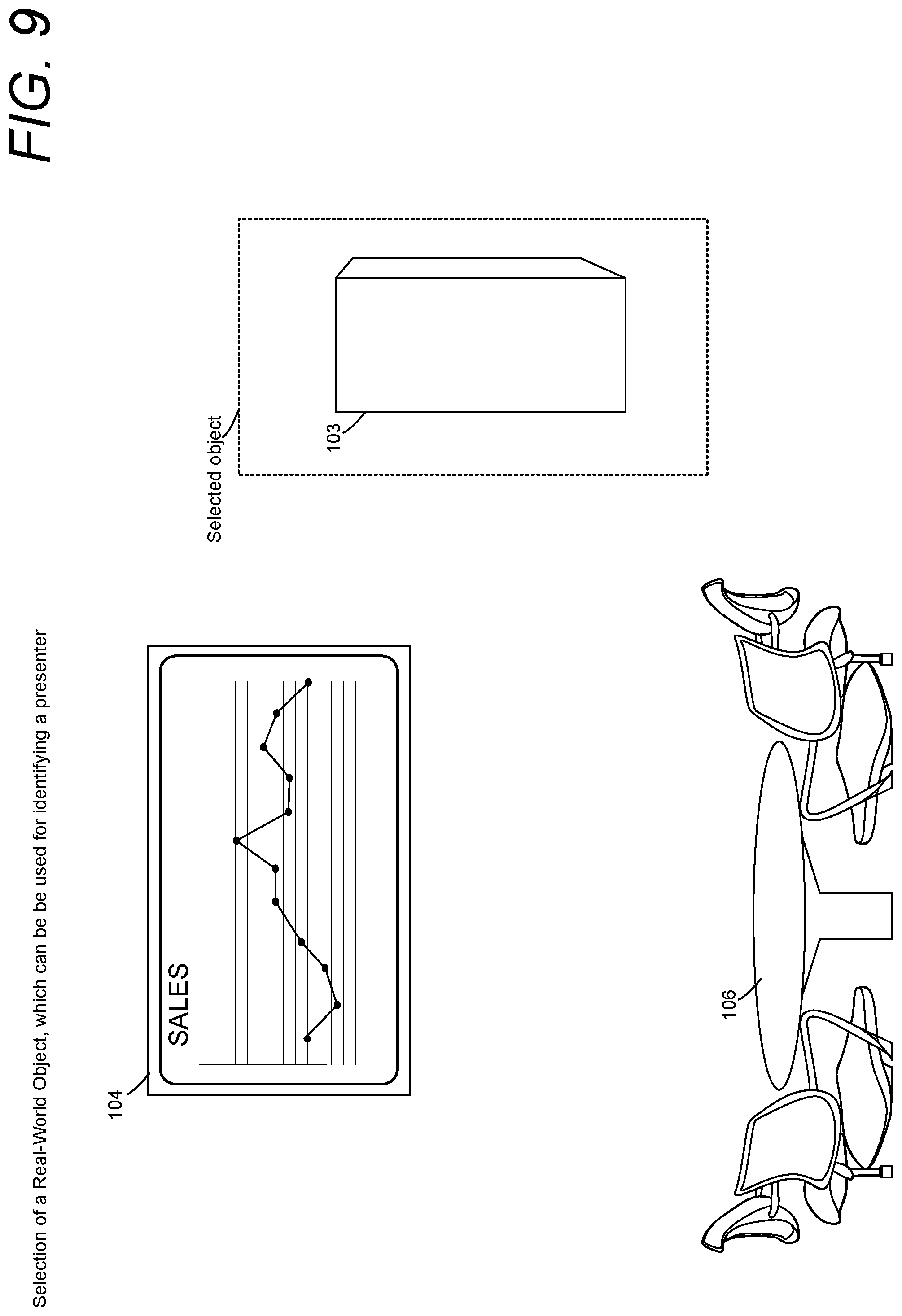 Patent US12361702 Figure 10 – Automatic composition of a presentation video of shared content and a rendering of a selected presenter