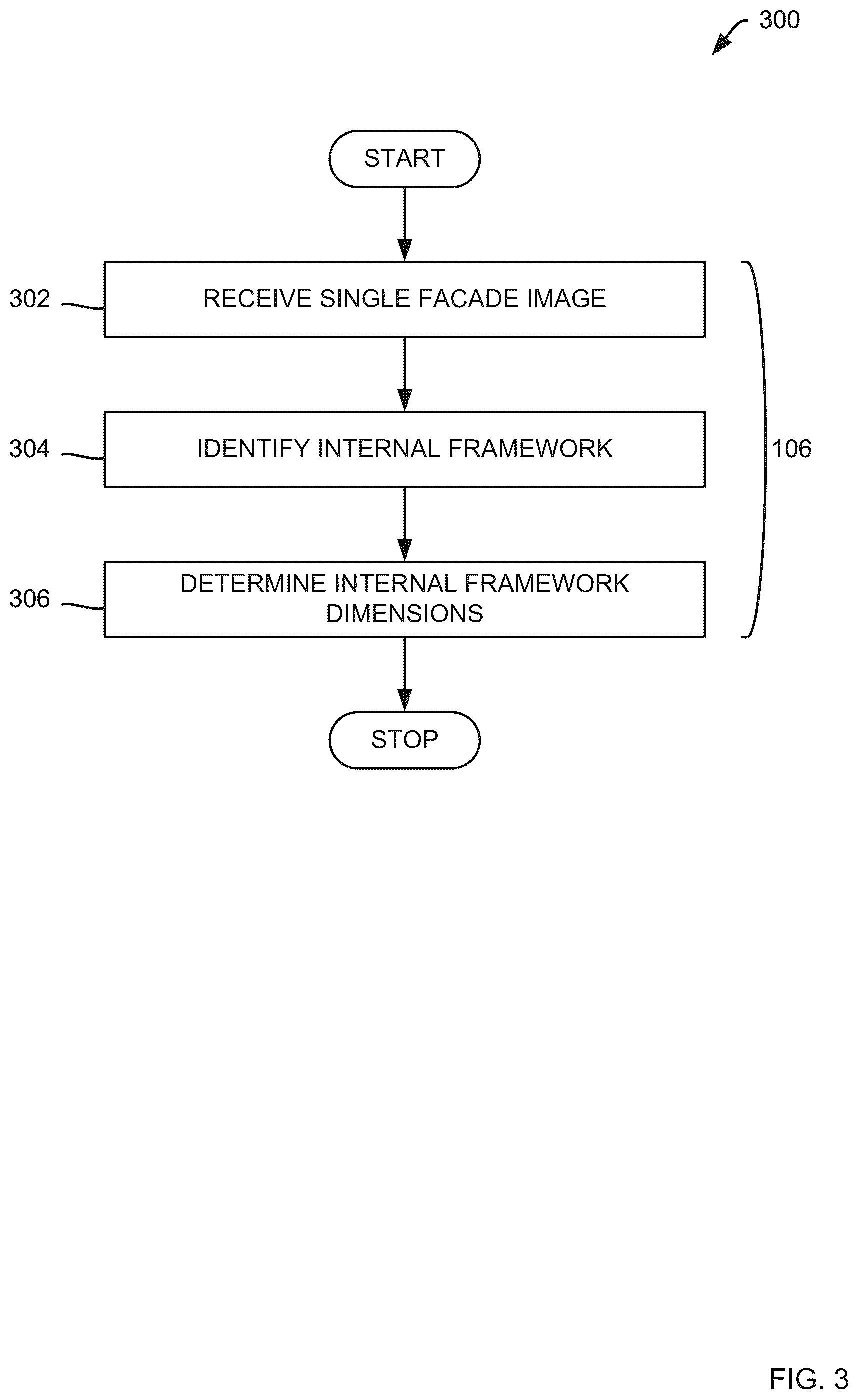 Patent US12361713 Figure 3 – Methods and systems for determining building internal framework from external imagery