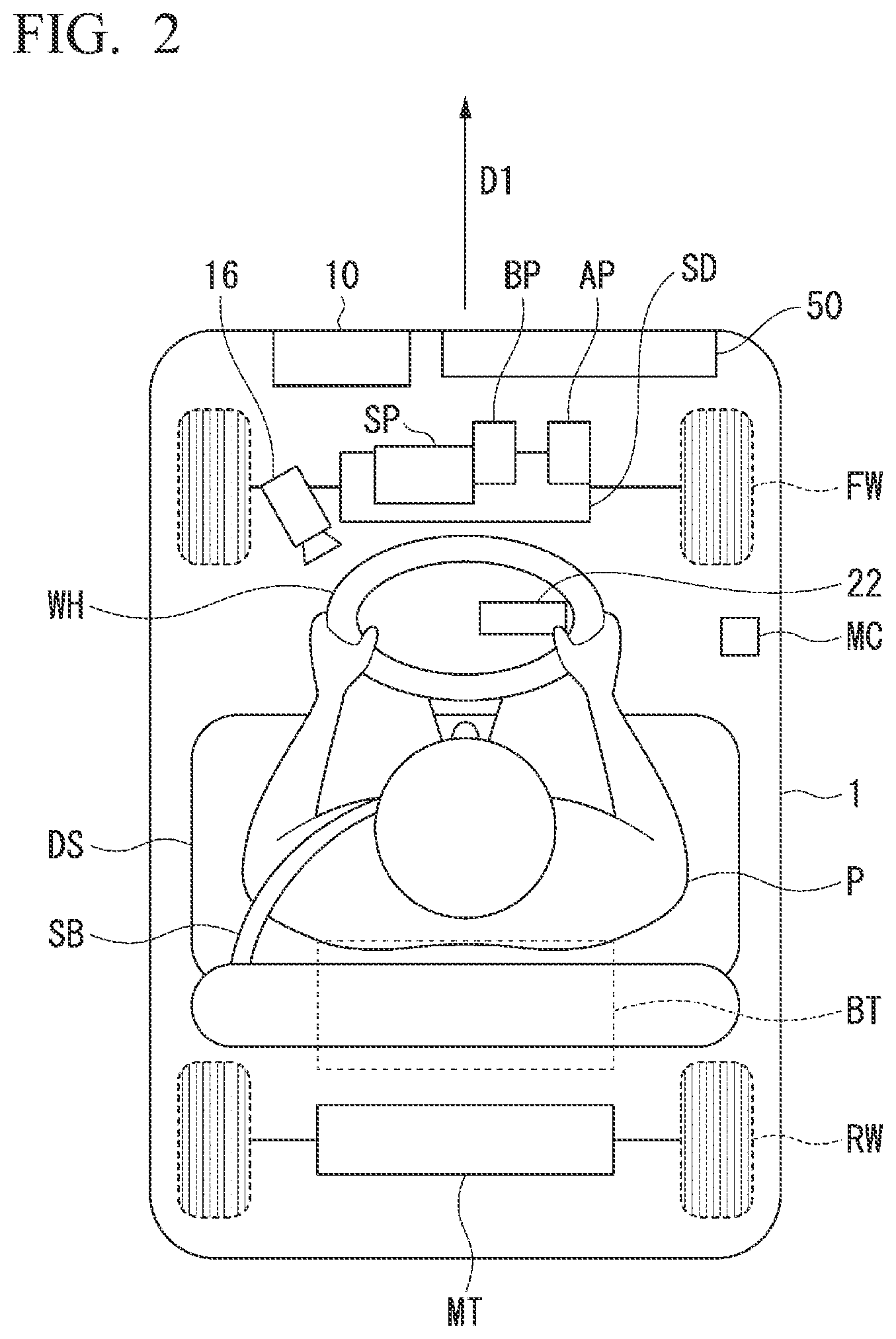 Patent US12361717 Figure 2 – Mobile object control device, mobile object control method, training device, training method, generation device, and storage medium