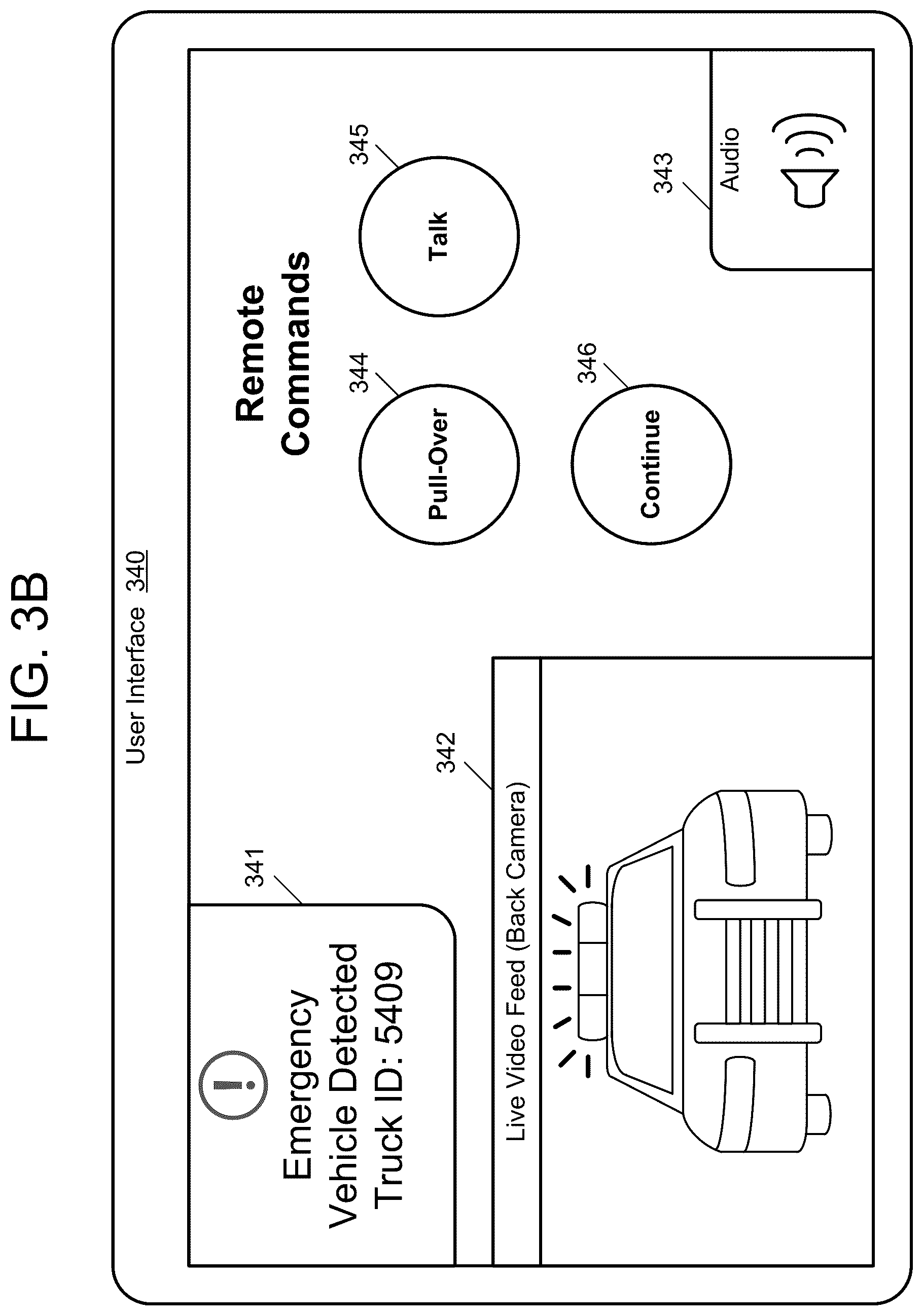 Patent US12361718 Figure 6 – Emergency vehicle interaction