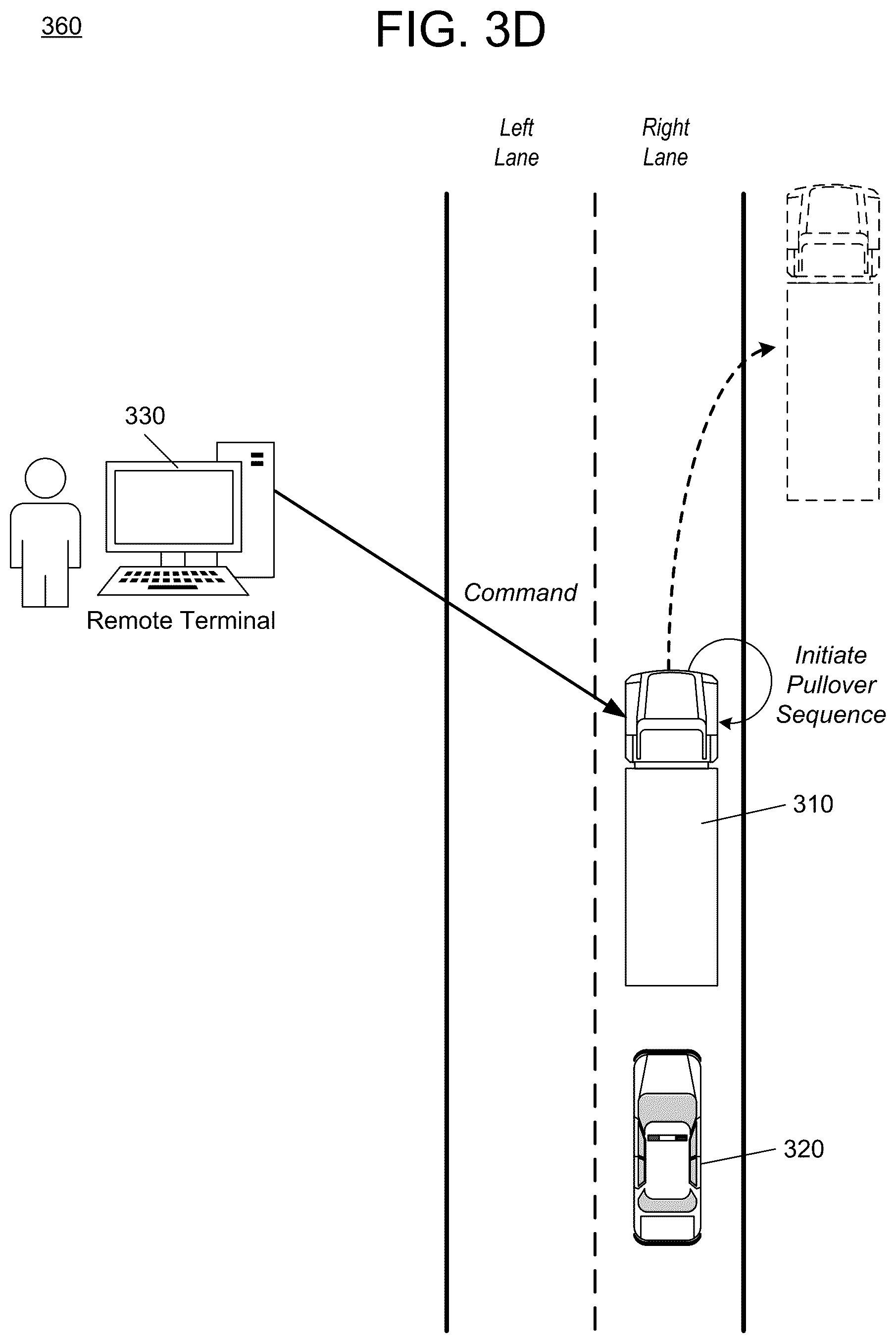 Patent US12361718 Figure 8 – Emergency vehicle interaction