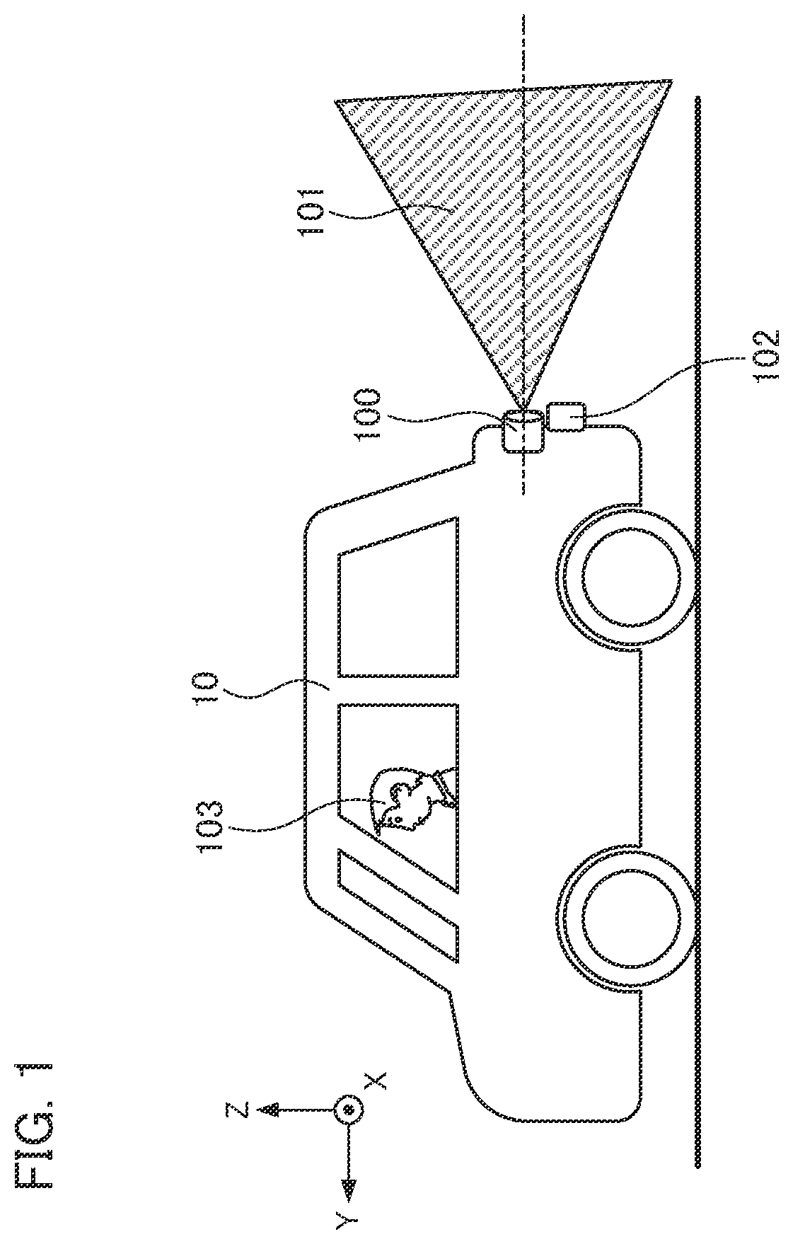 Patent US12361724 Figure 1 – Image processing device, mobile object, image processing method, and storage medium