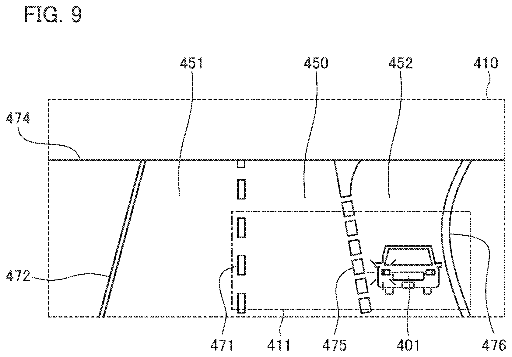Patent US12361724 Figure 9 – Image processing device, mobile object, image processing method, and storage medium