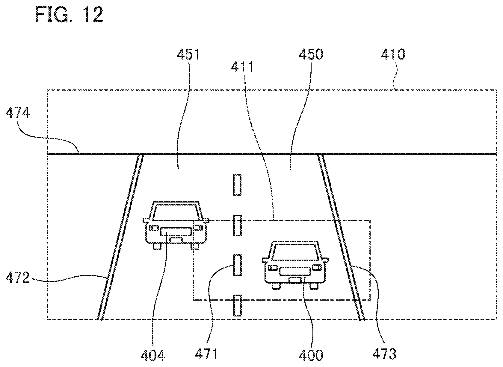 Patent US12361724 Figure 12 – Image processing device, mobile object, image processing method, and storage medium