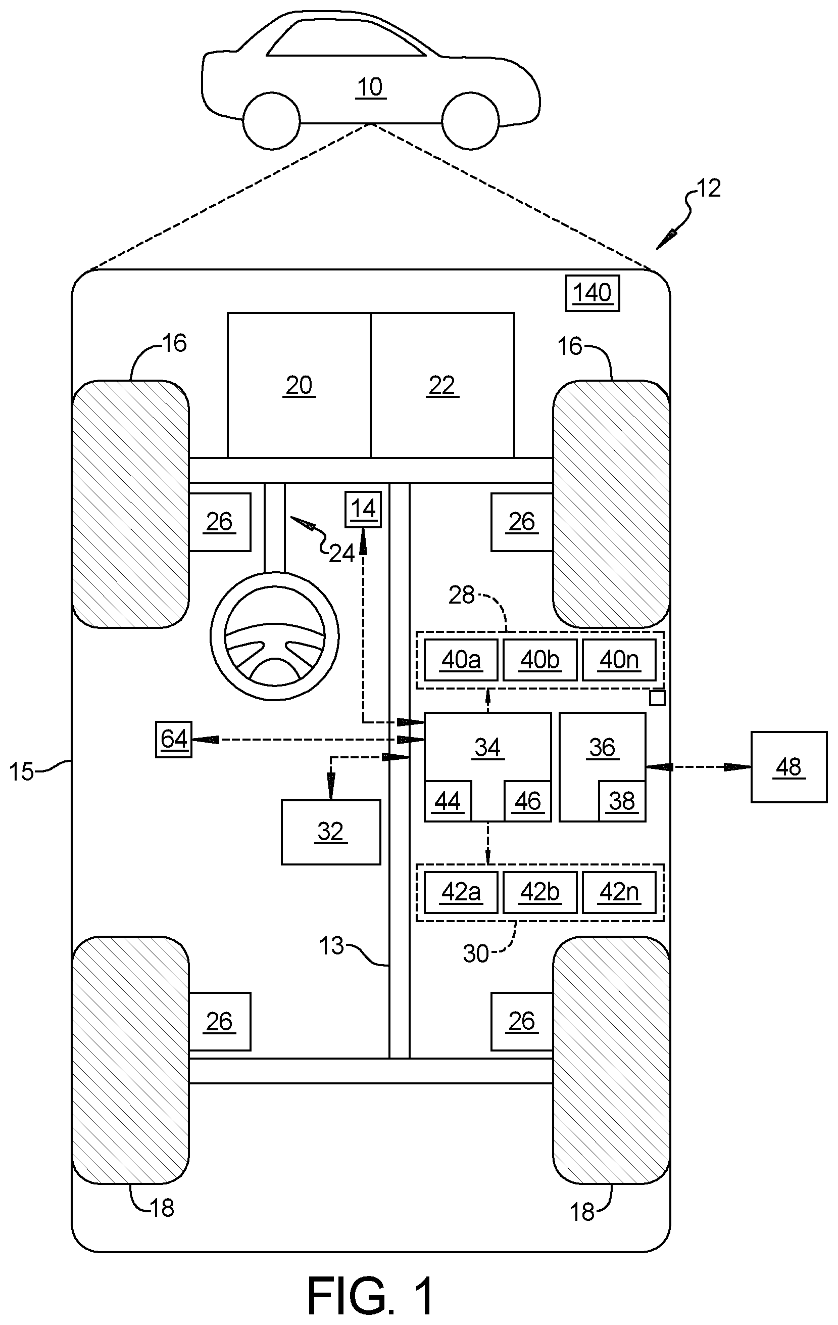 Patent US12361725 — Machine learning based HUD system with alerts for hidden bodies — Figure 1