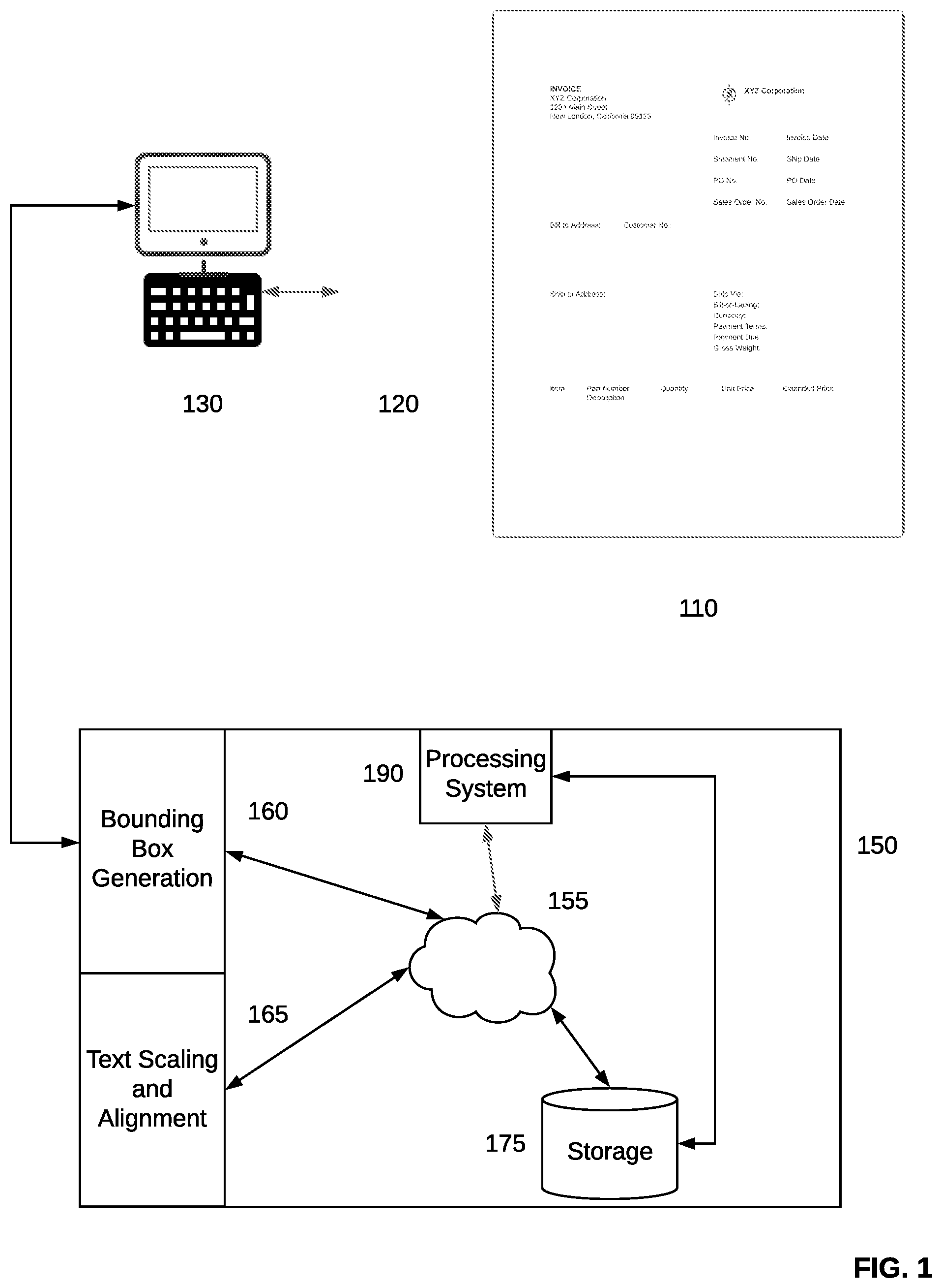 Patent US12361739 Figure 1 – Method and apparatus to locate field labels on forms