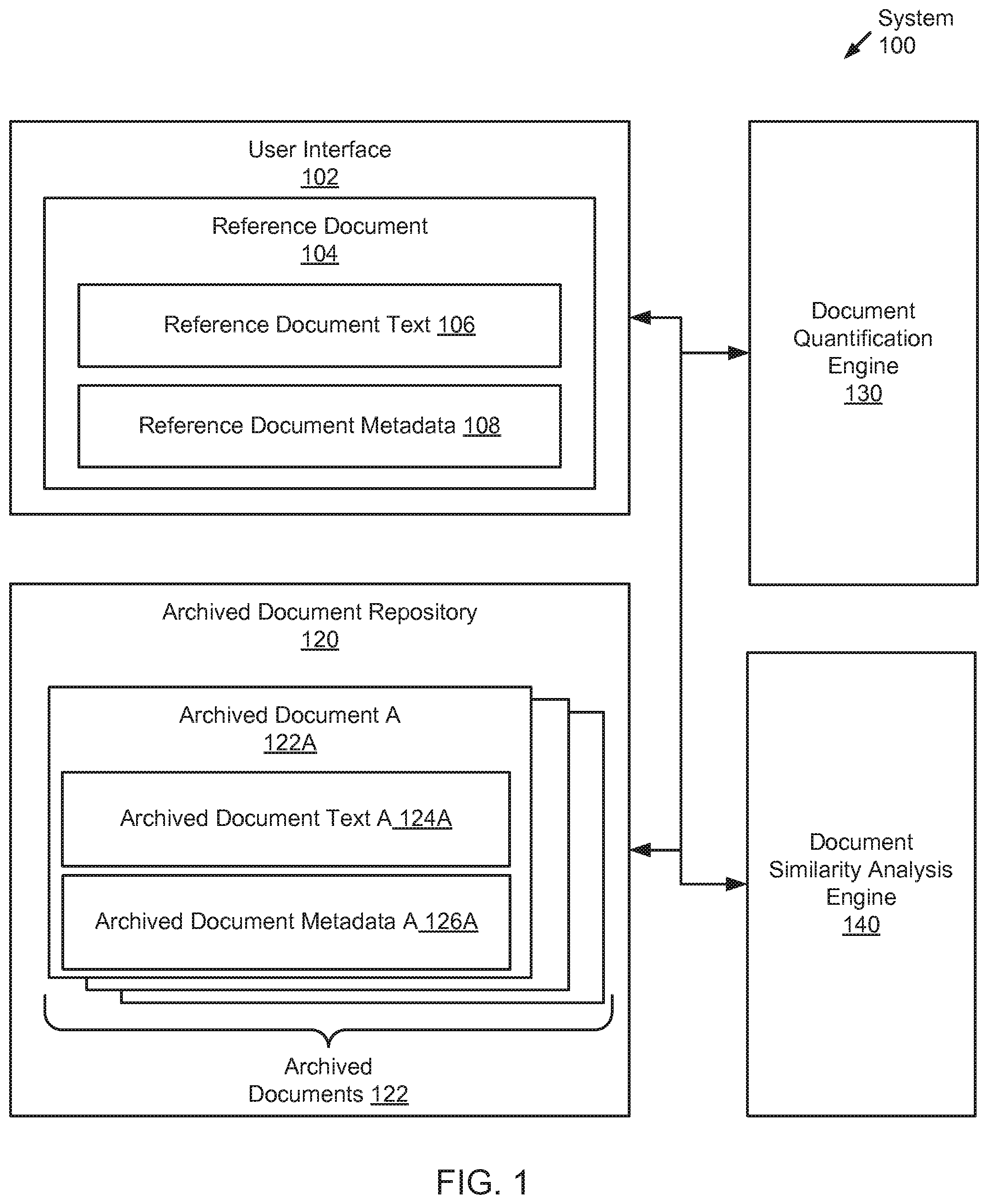Patent US12361742 Figure 1 – Method and system for assessing similarity of documents