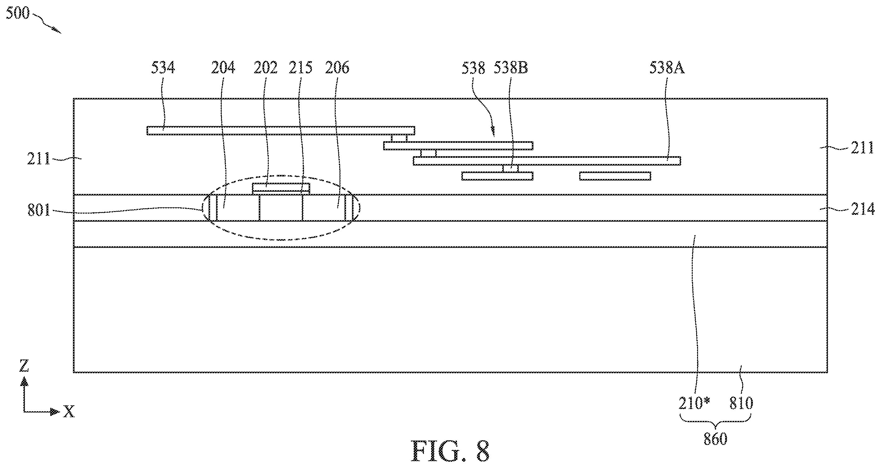 Patent US12361745 Figure 9 – Semiconductor device with bioFET and biometric sensors