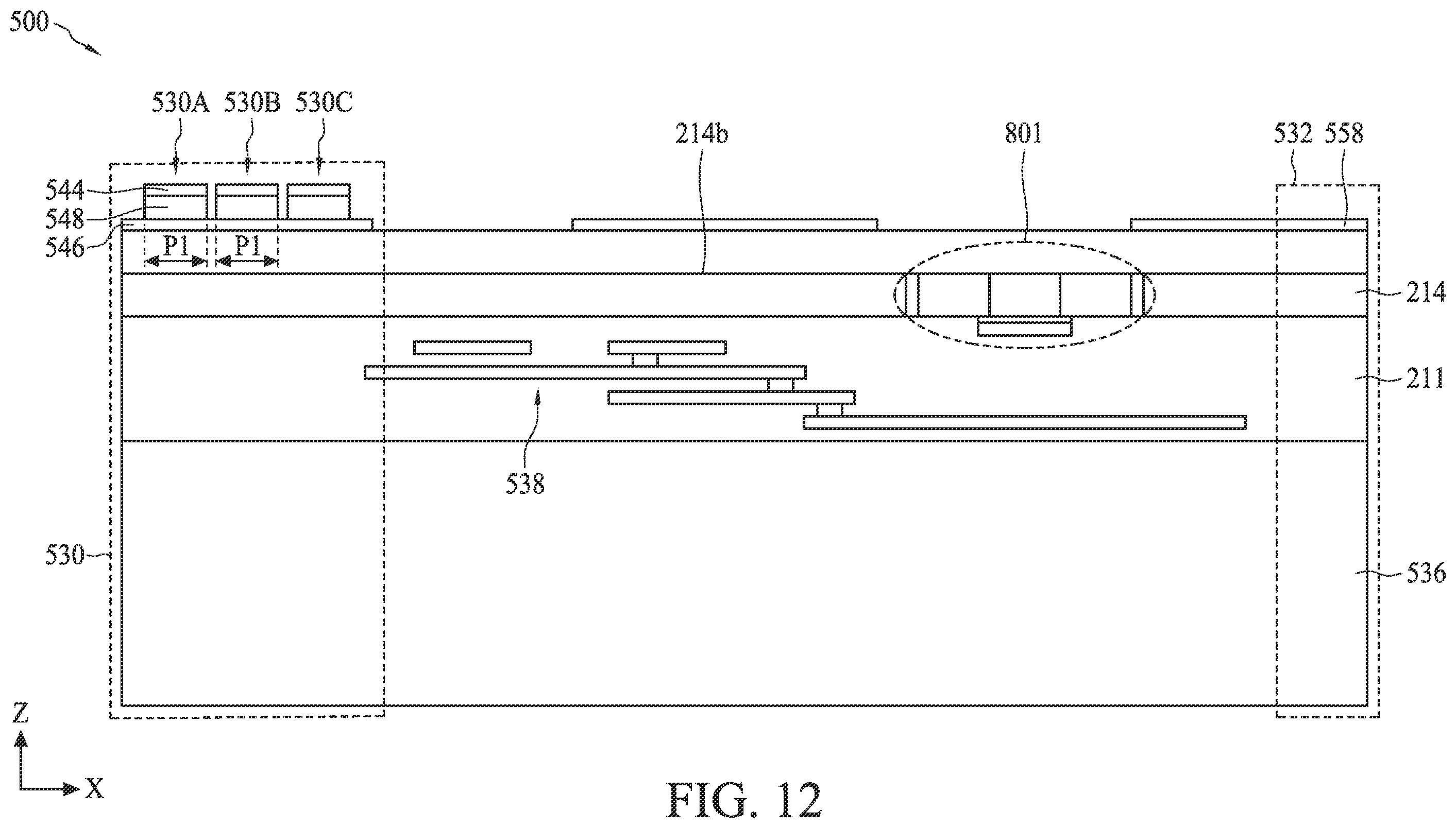 Patent US12361745 Figure 13 – Semiconductor device with bioFET and biometric sensors
