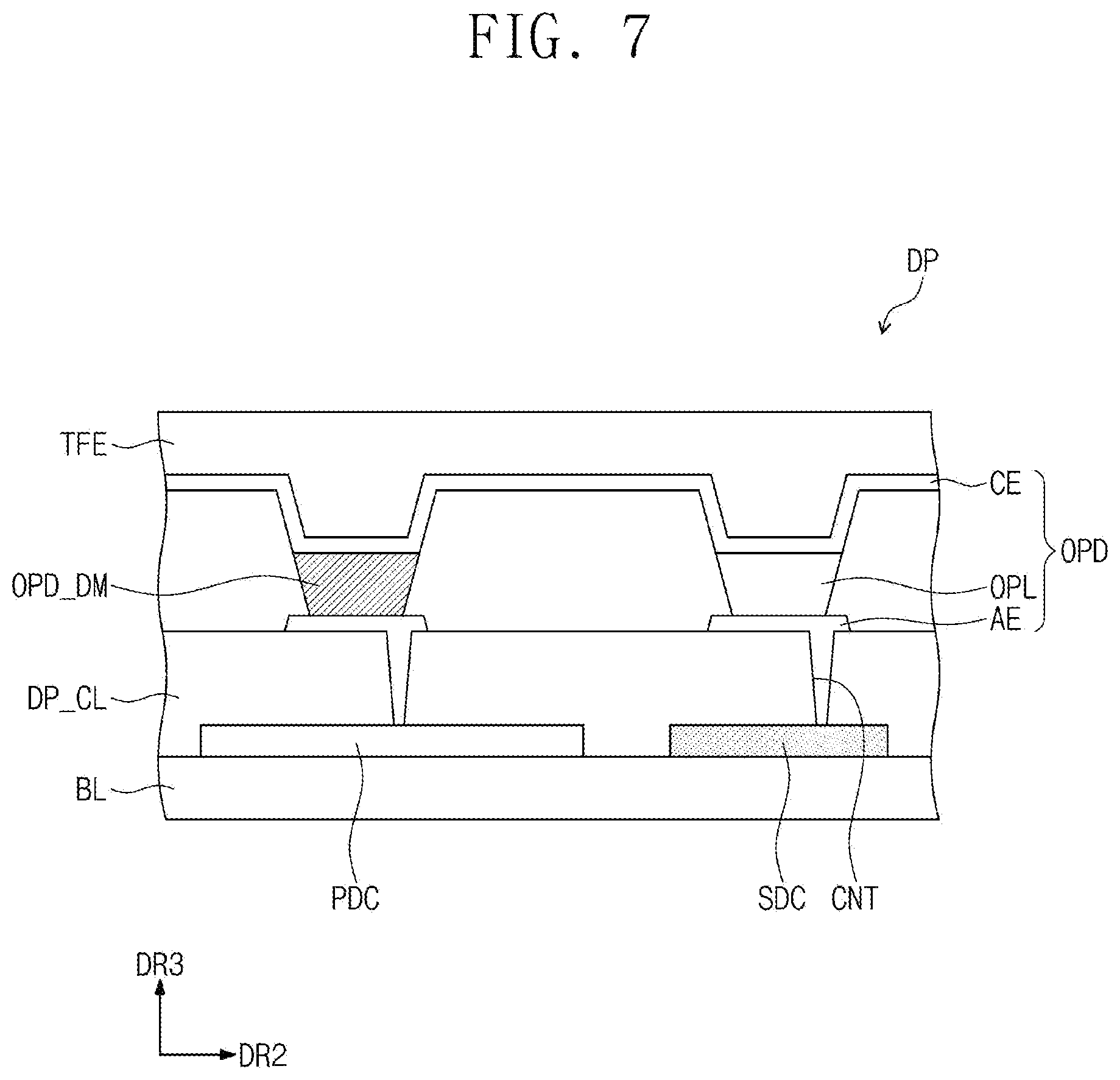 Patent US12361747 Figure 7 – Display device