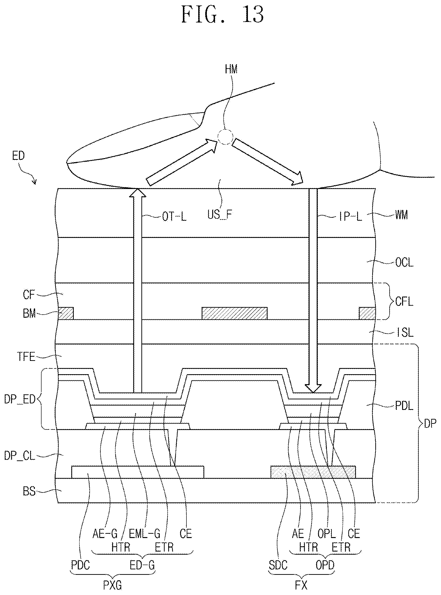 Patent US12361747 Figure 14 – Display device
