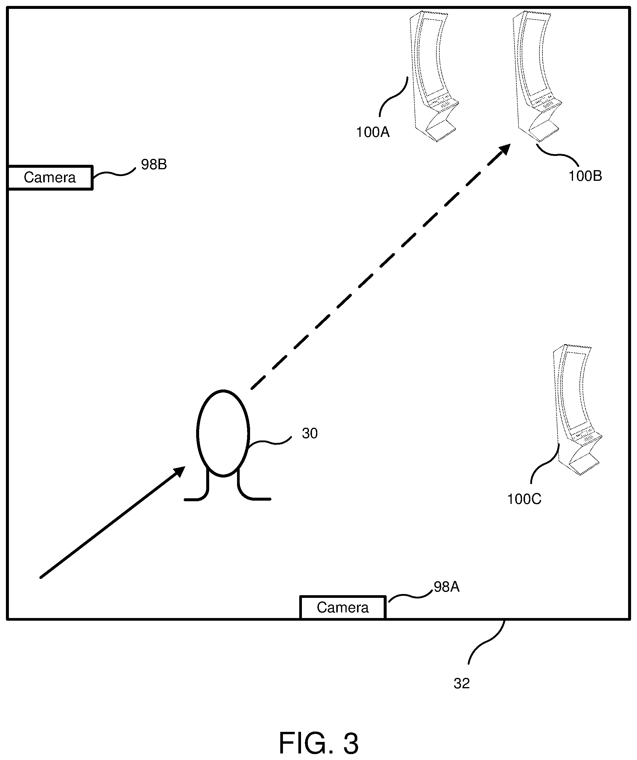 Patent US12361758 Figure 3 – Casino system with camera-based human full body sensing and player action prediction