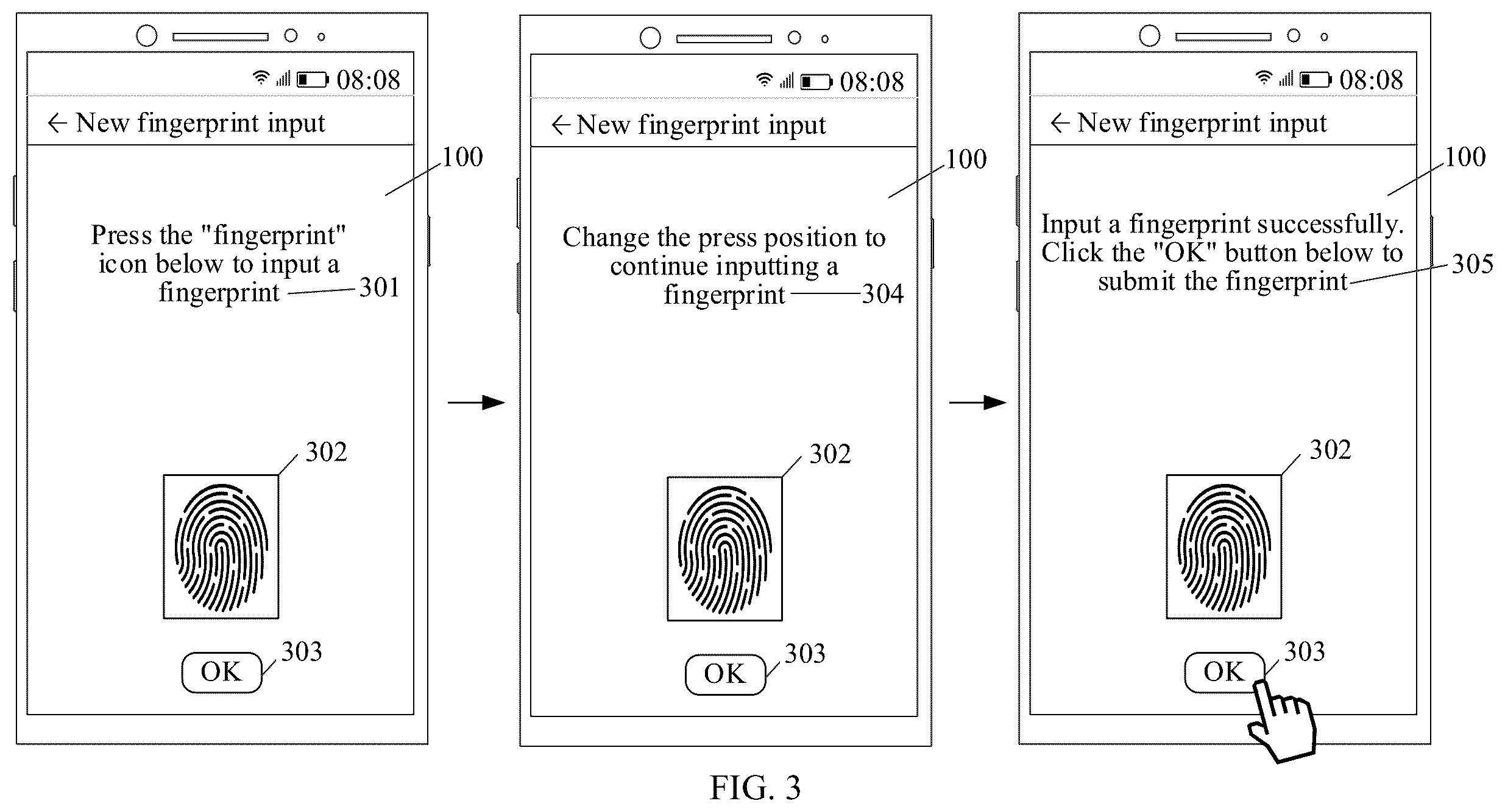 Patent US12361763 Figure 3 – Fingerprint recognition method and electronic device