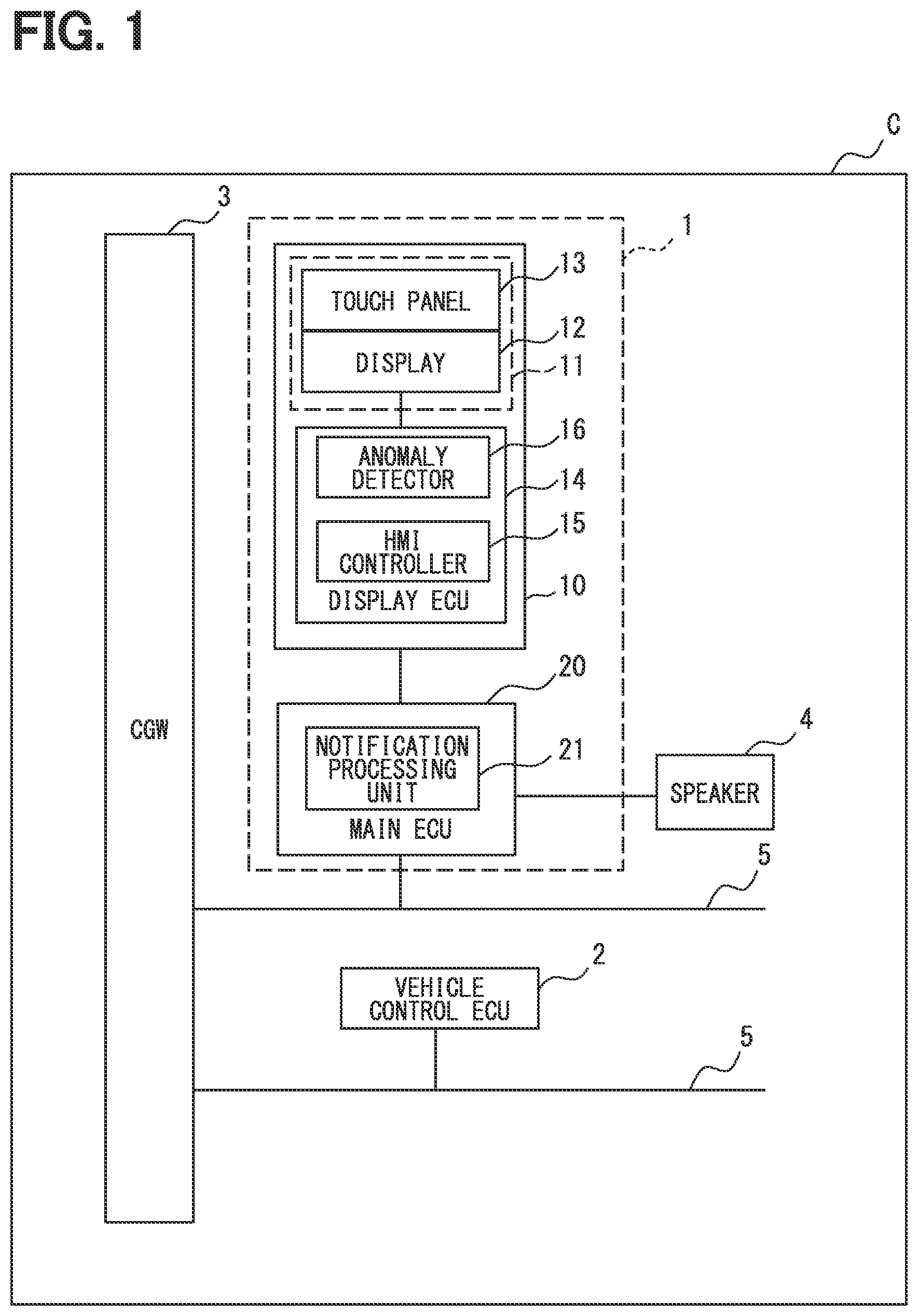 Patent US12361767 Figure 1 – Vehicle control system