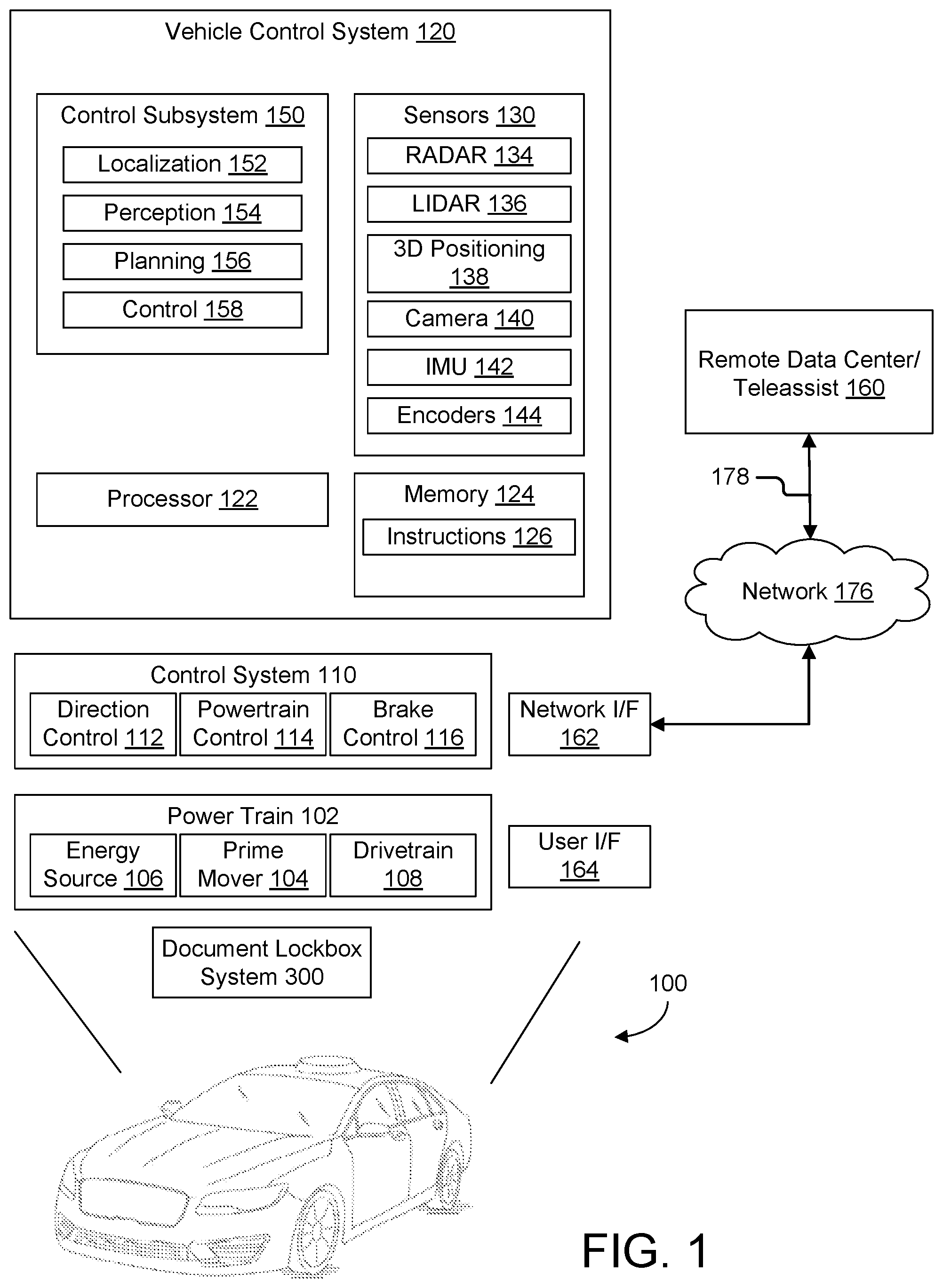 Patent US12361776 Figure 1 – Documentation lockbox