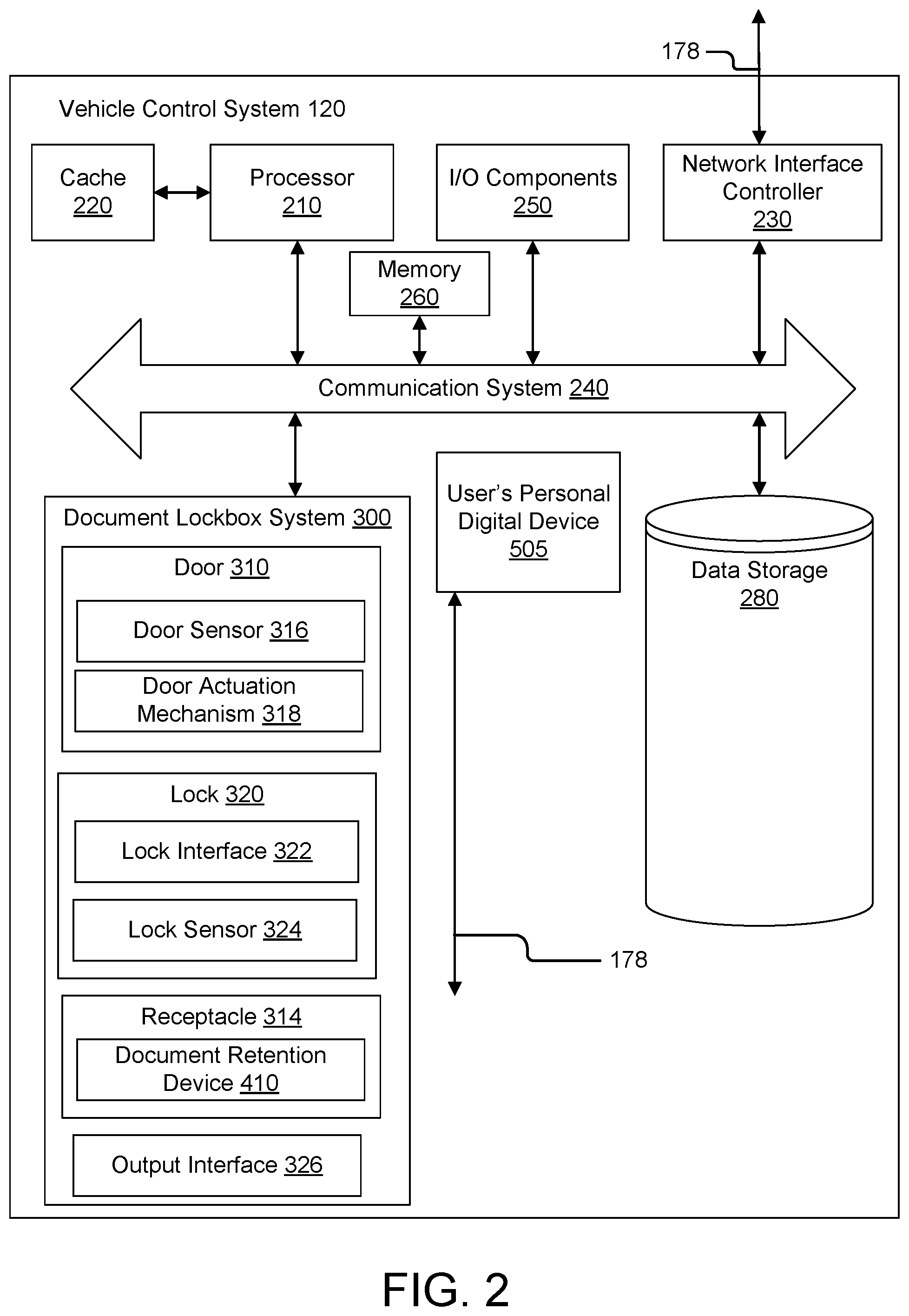 Patent US12361776 Figure 2 – Documentation lockbox