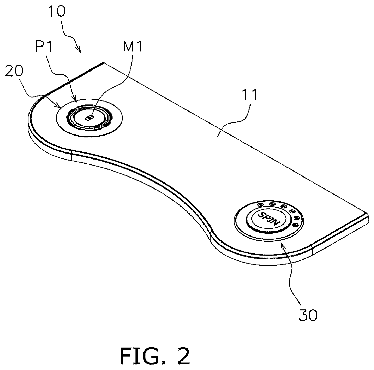 Patent US12361781 Figure 2 – Gaming machine operation button, and control deck and gaming machine comprising same