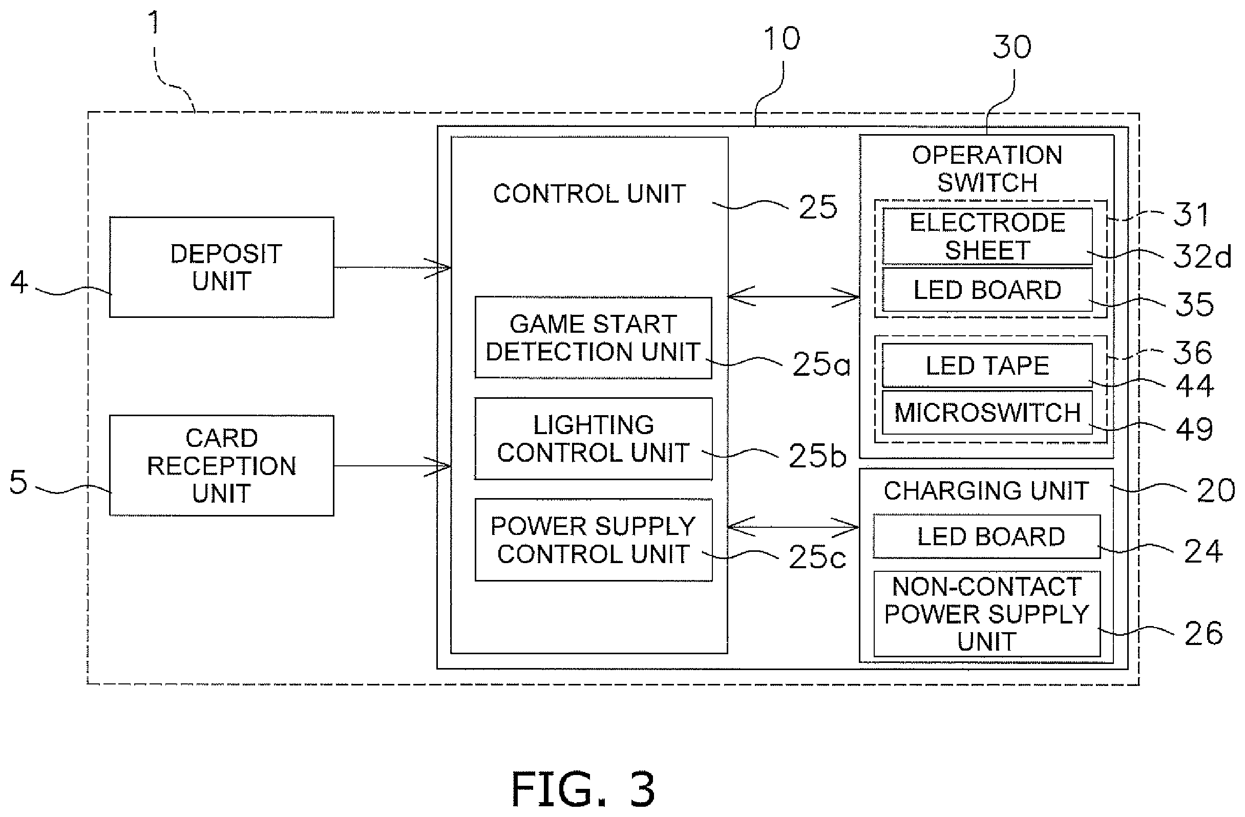 Patent US12361781 Figure 3 – Gaming machine operation button, and control deck and gaming machine comprising same