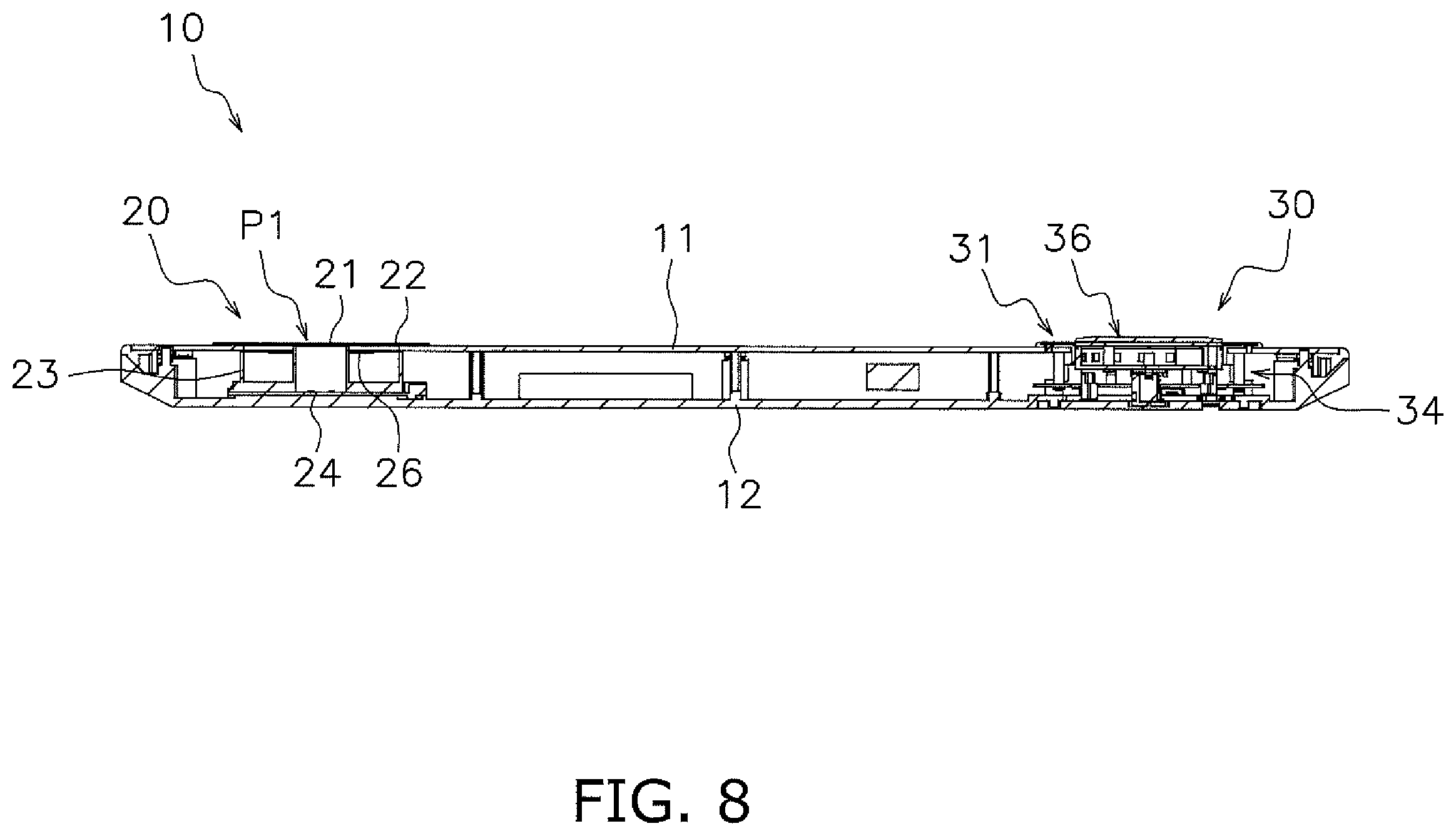 Patent US12361781 Figure 8 – Gaming machine operation button, and control deck and gaming machine comprising same