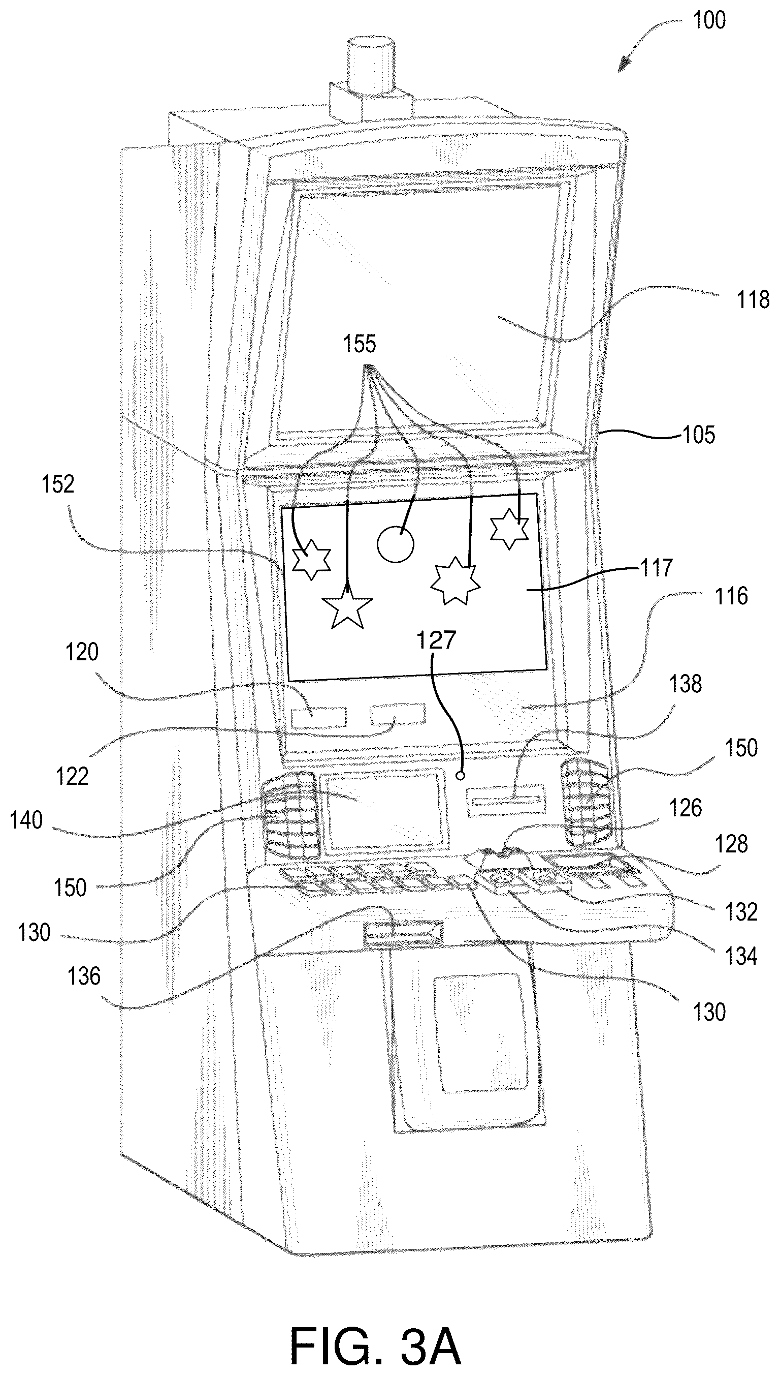 Patent US12361782 Figure 4 – Augmented reality integration in electronic gaming machines