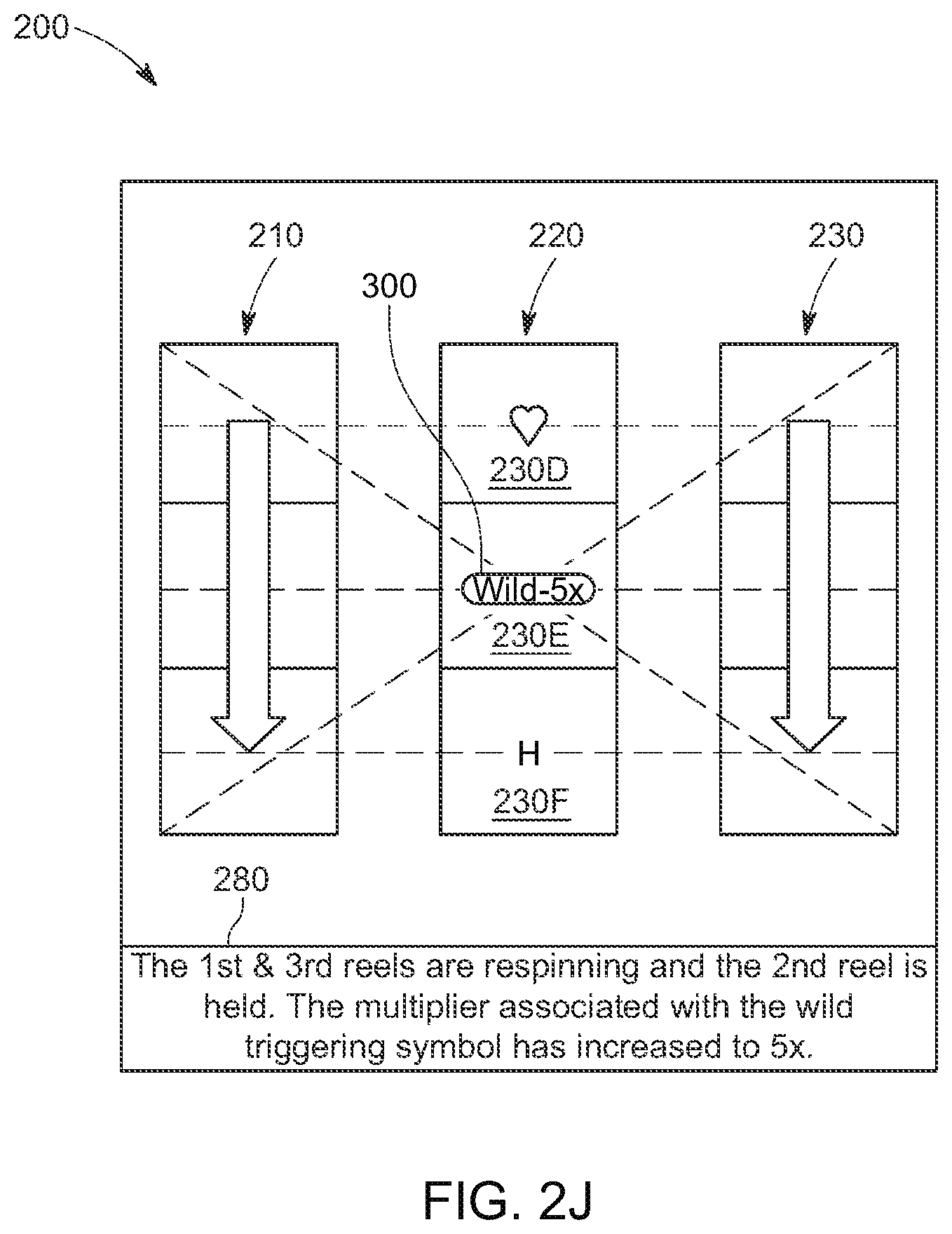 Patent US12361792 Figure 12 – Held reel with increasing multiplier sequence