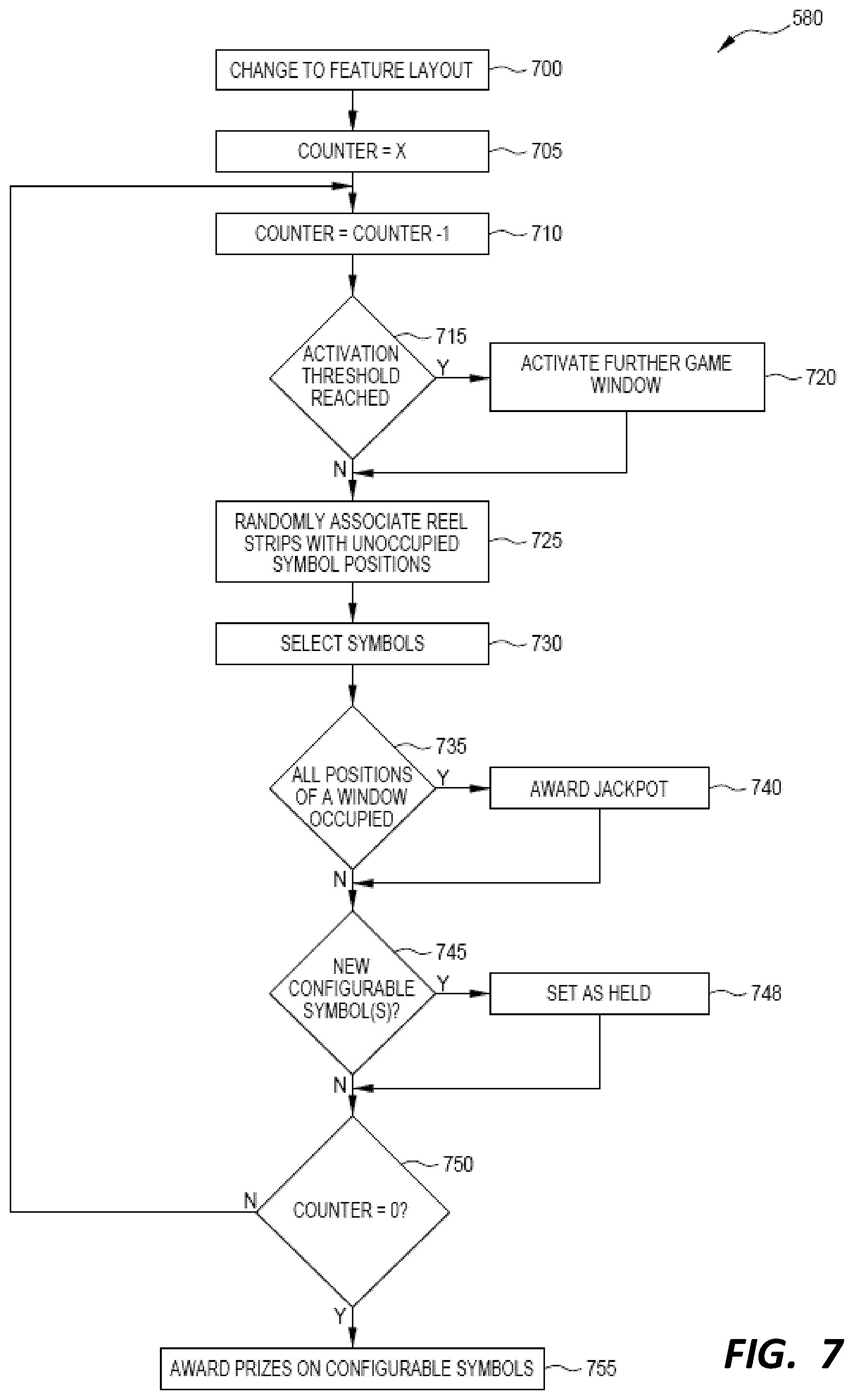 Patent US12361793 Figure 10 – Gaming device with multiple triggerable respin features
