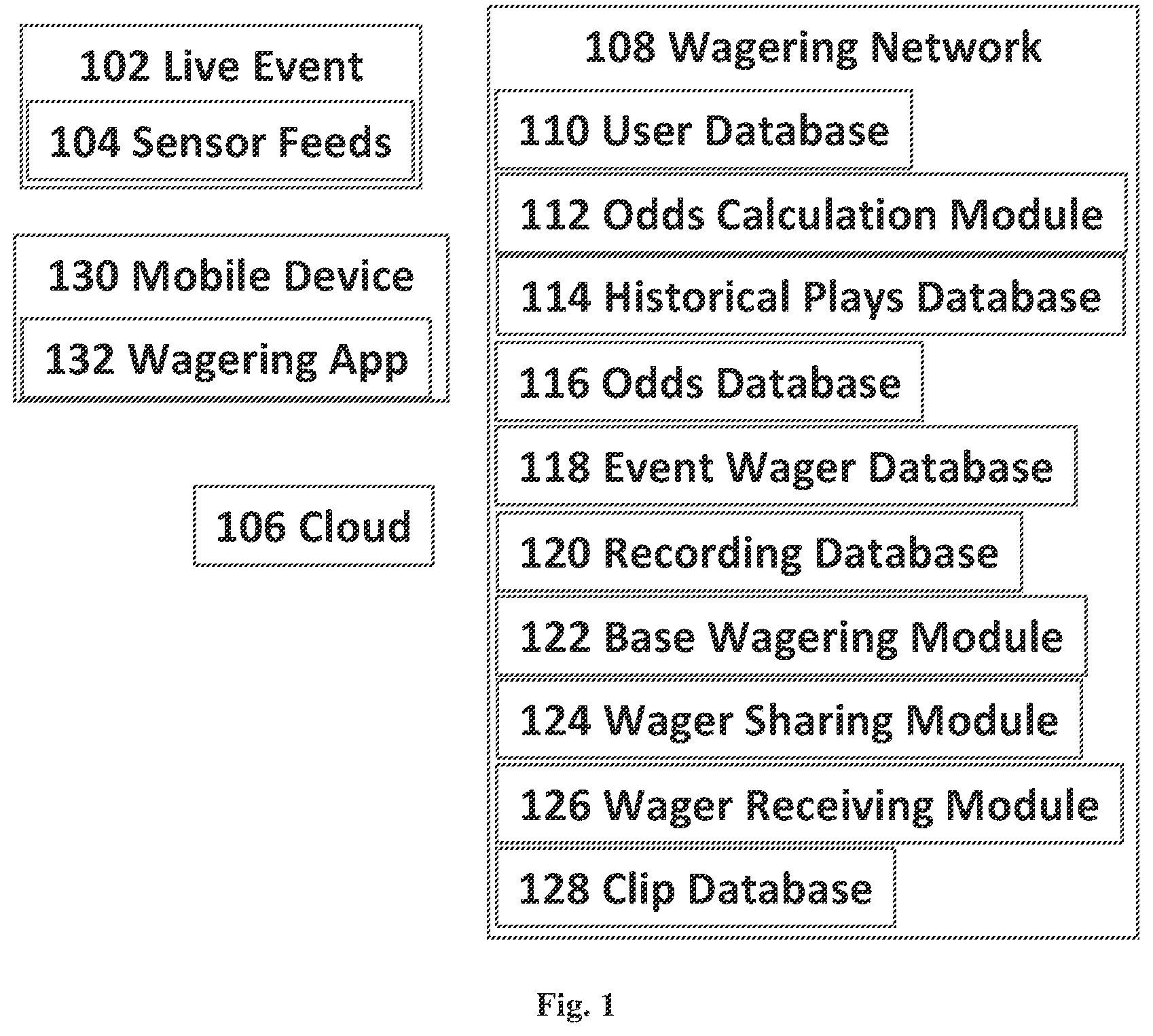 Patent US12361797 Figure 1 – Method for replaying a bet and sharing
