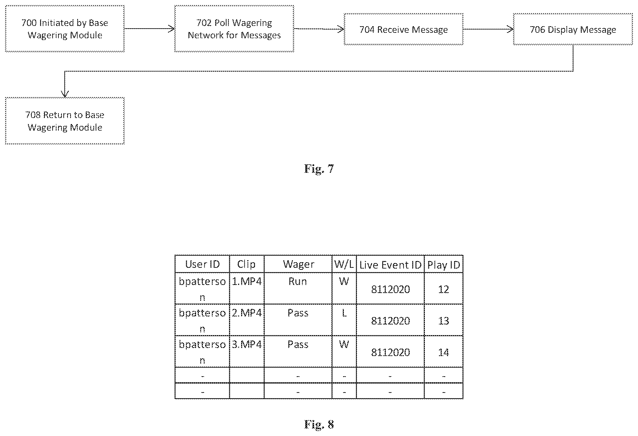Patent US12361797 Figure 5 – Method for replaying a bet and sharing