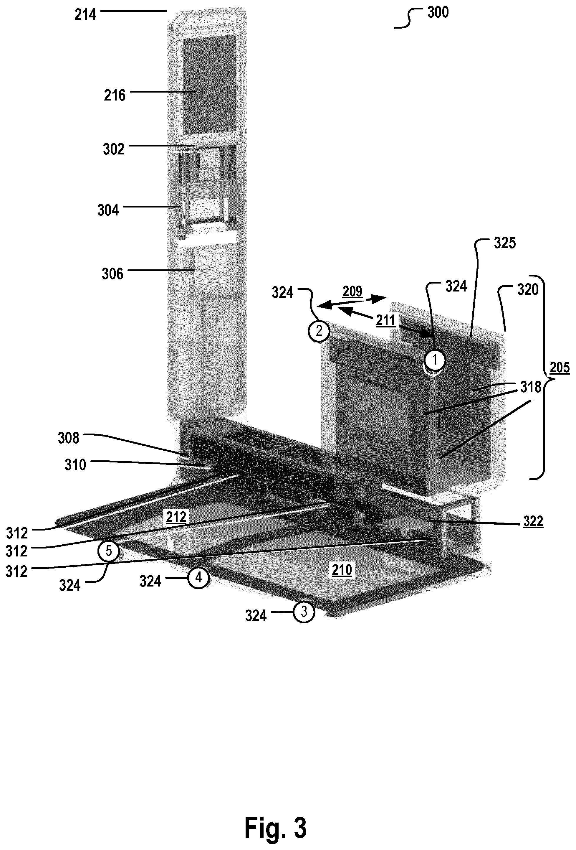 Patent US12361799 Figure 3 – Electronic retail self-checkout system