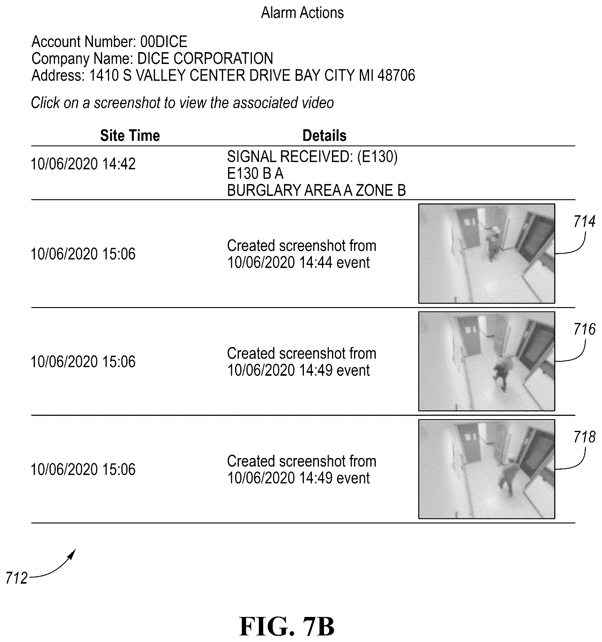 Patent US12361805 Figure 20 – Hyperlinked digital video alarm electronic document