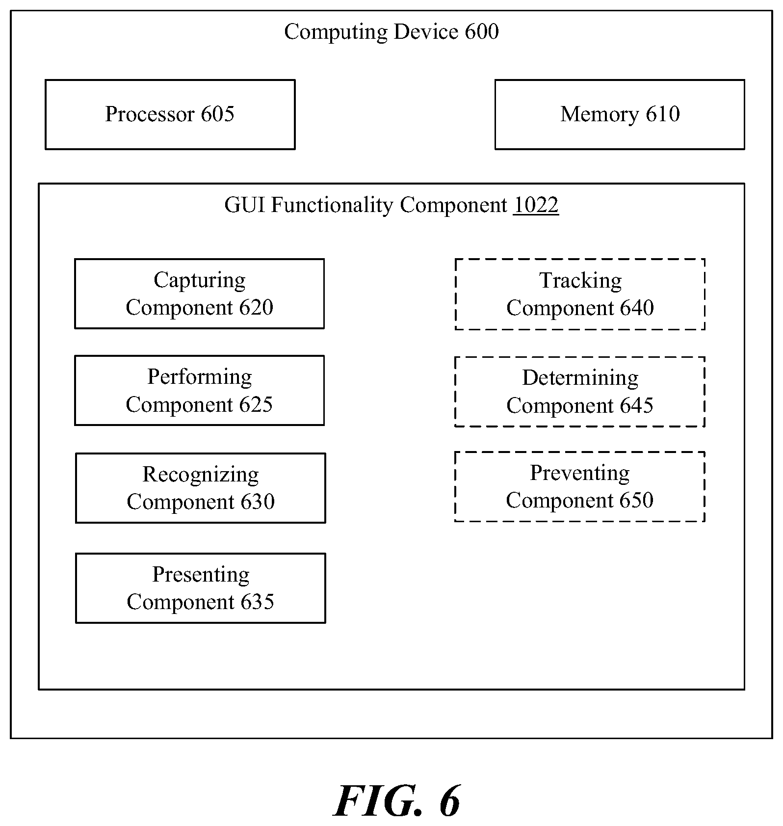 Patent US12361807 Figure 6 – Security / automation system control panel graphical user interface