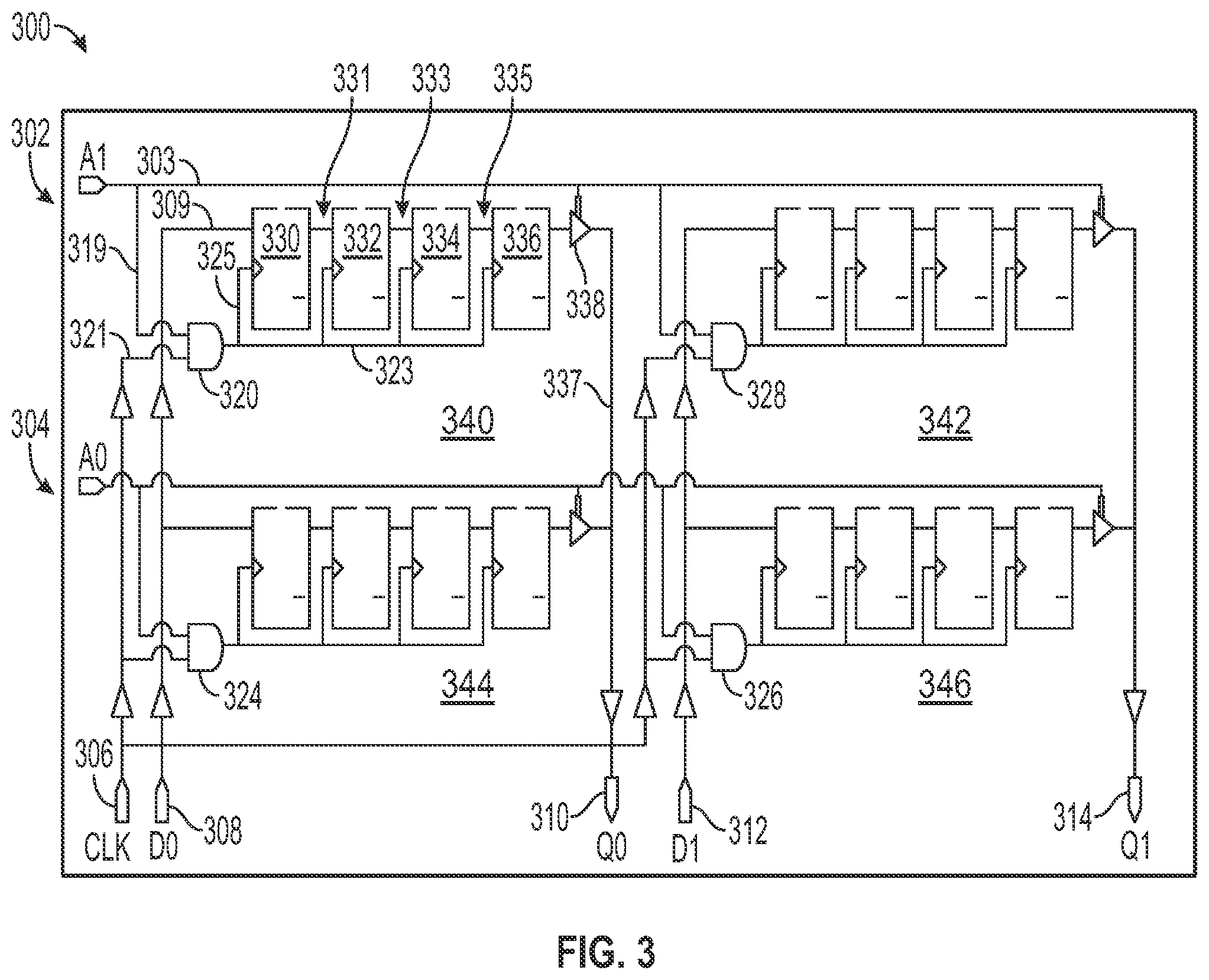 Patent US12361808 Figure 3 – Tamper sensor for 3-dimensional die stack