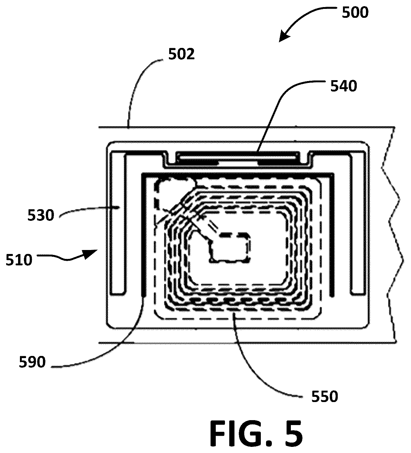 Patent US12361809 Figure 5 – Anti-theft and tracking tag and methods of manufacturing same