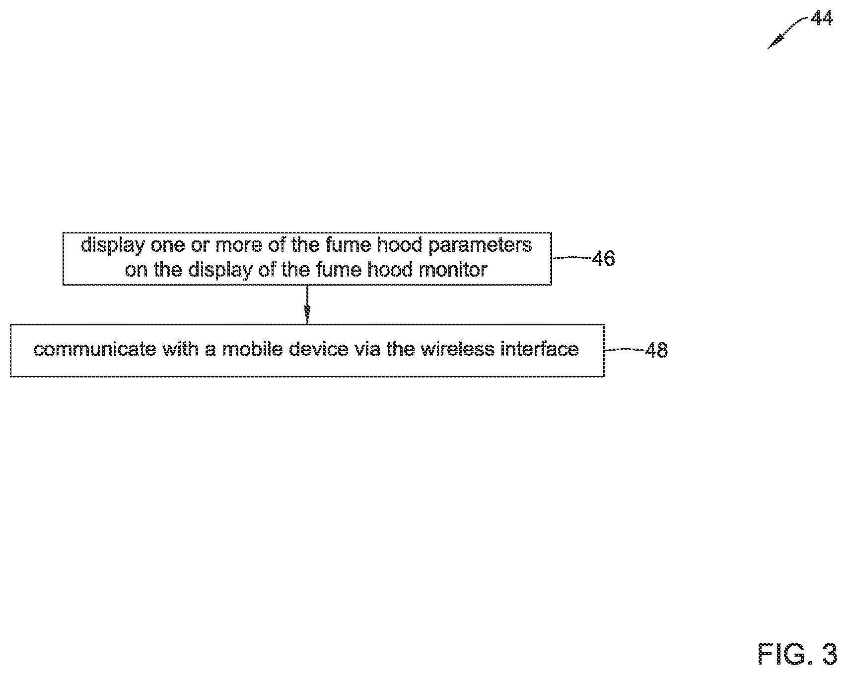 Patent US12361812 Figure 3 – Methods and systems for remotely interacting with a fume hood using a mobile device