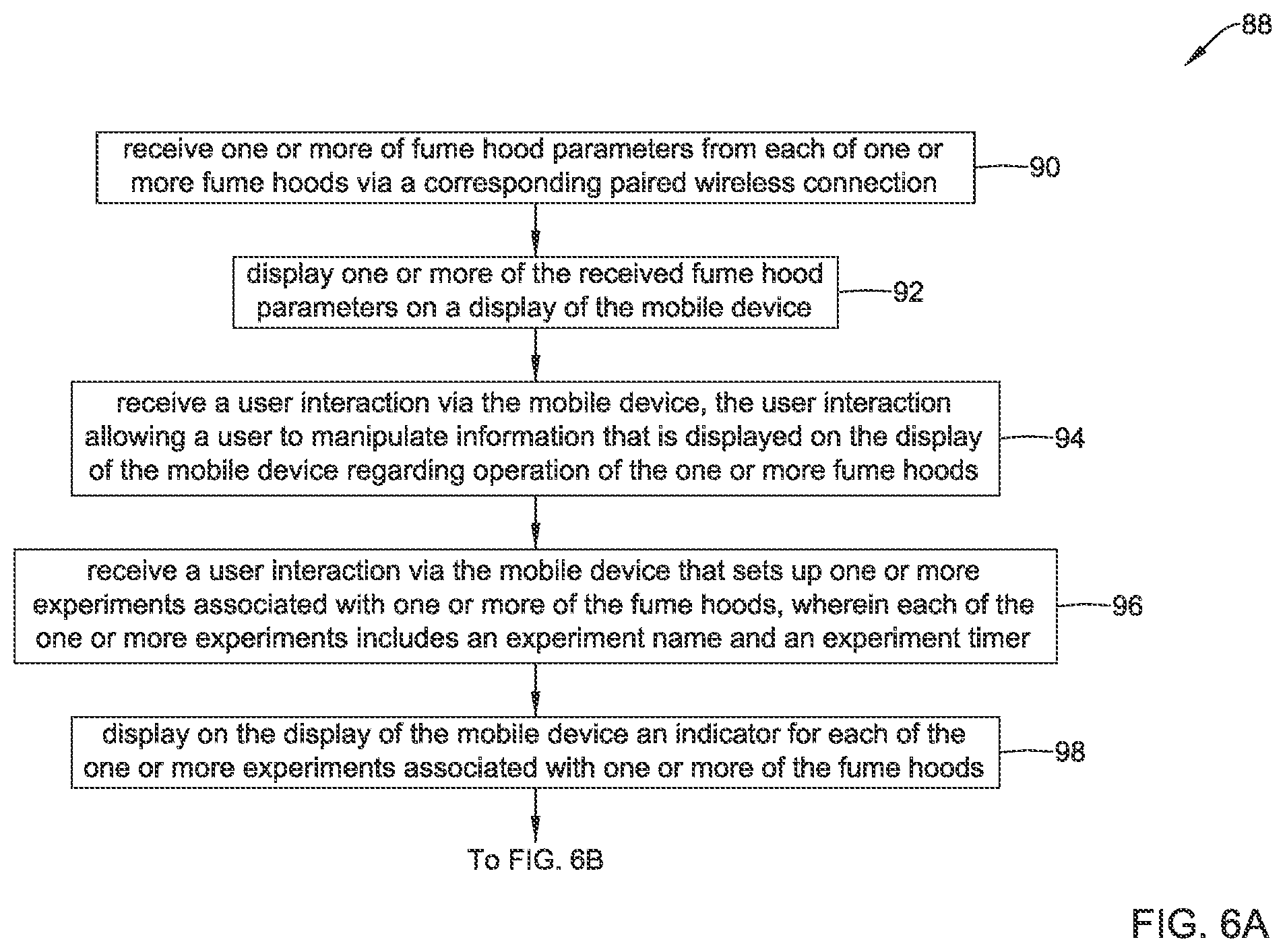 Patent US12361812 Figure 7 – Methods and systems for remotely interacting with a fume hood using a mobile device
