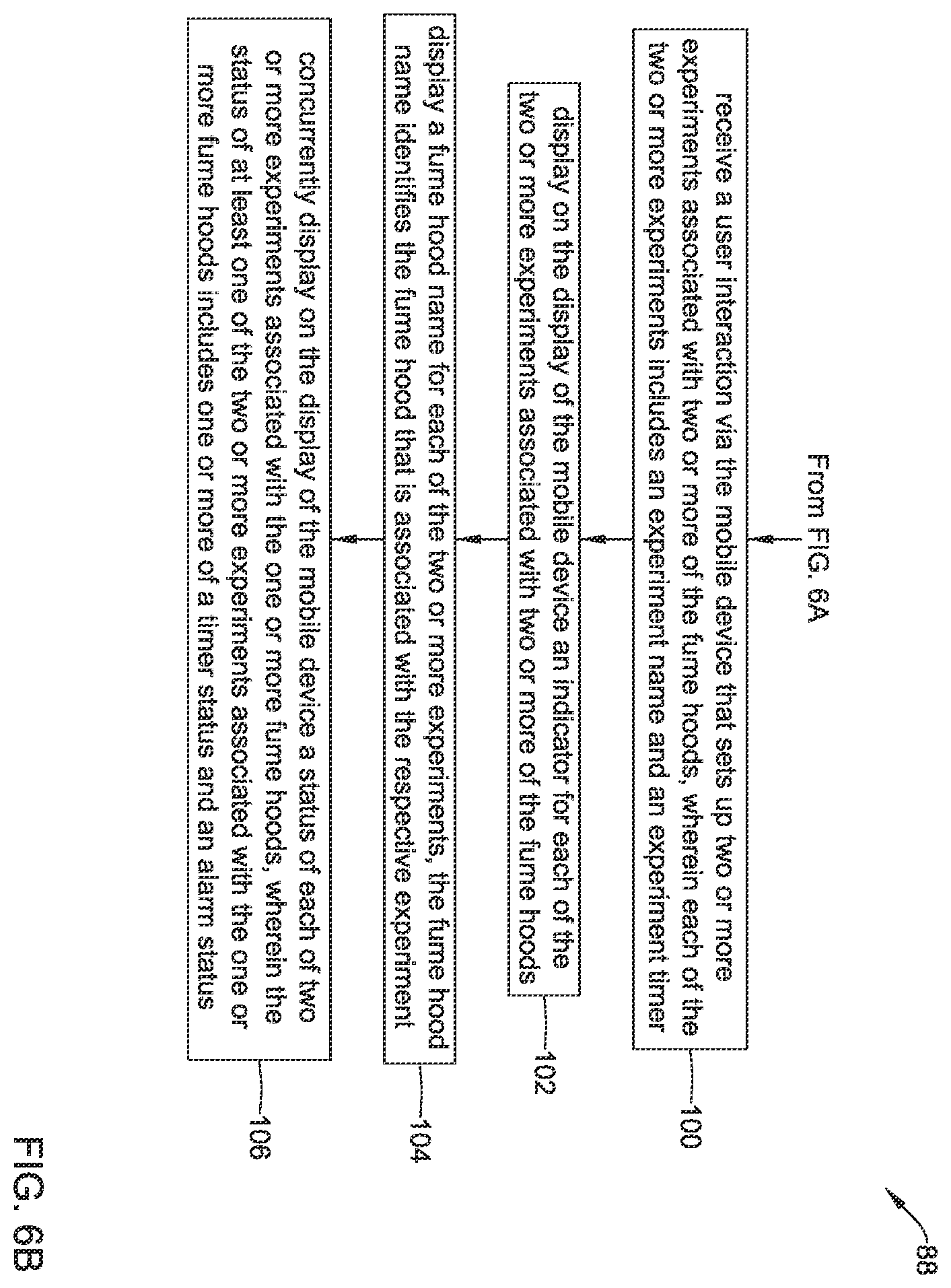 Patent US12361812 Figure 8 – Methods and systems for remotely interacting with a fume hood using a mobile device