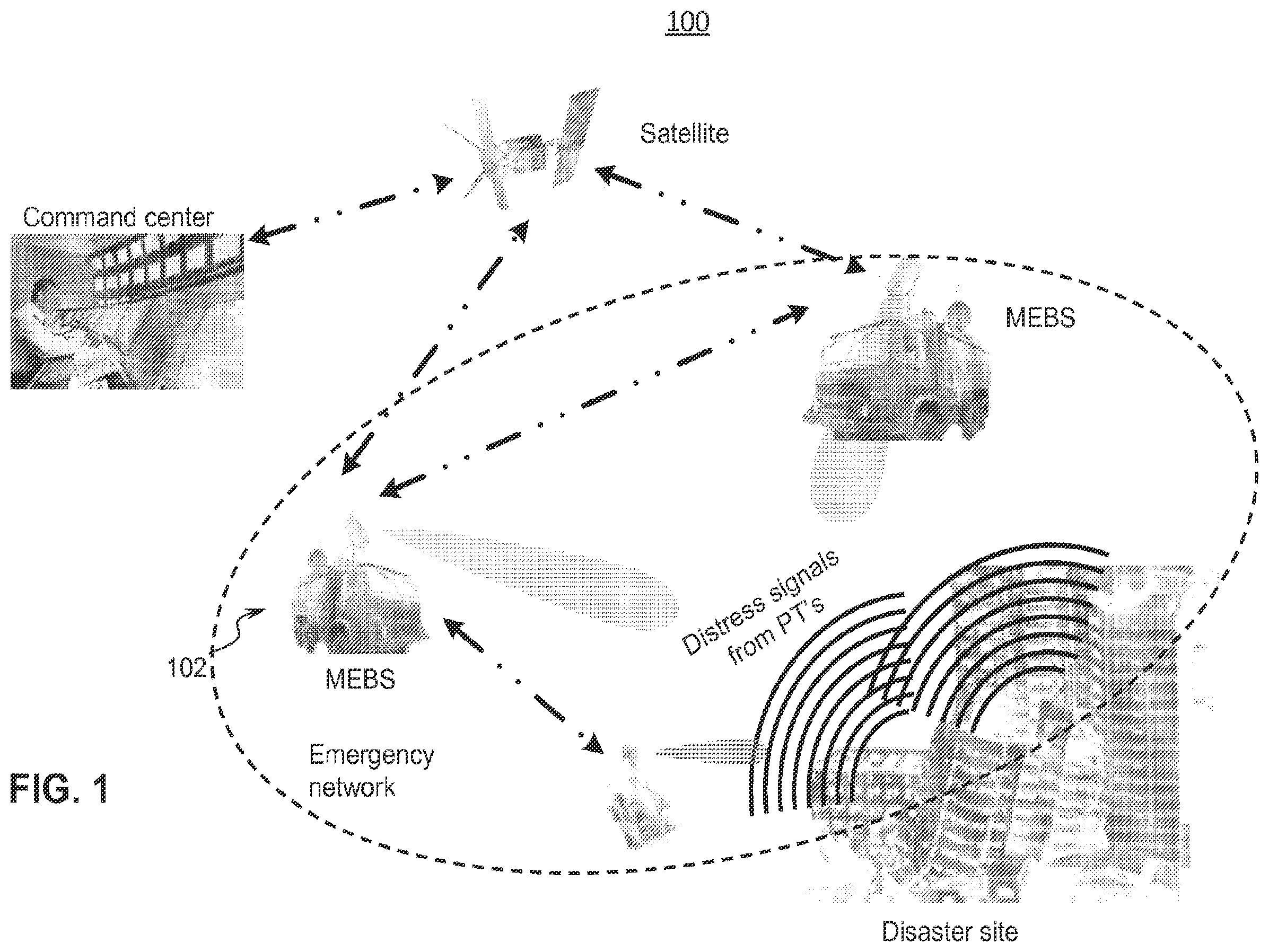Patent US12361818 Figure 1 – Methods and apparatus for contingency communications