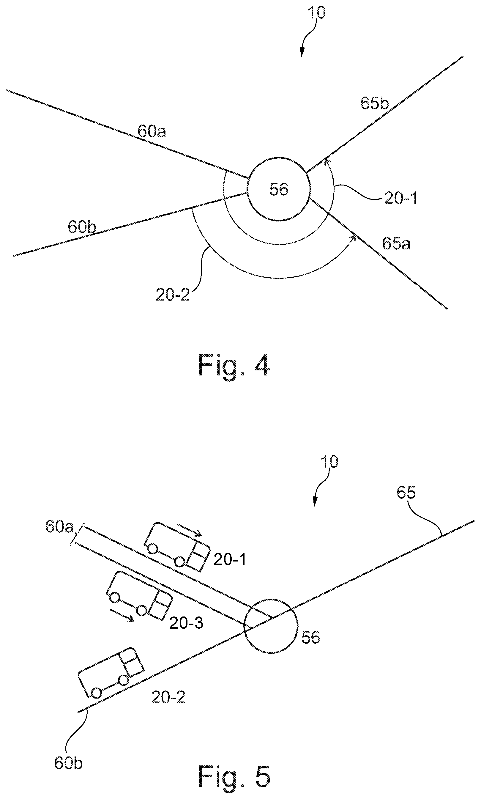 Patent US12361827 Figure 4 – Autonomous transportation network with junction control method