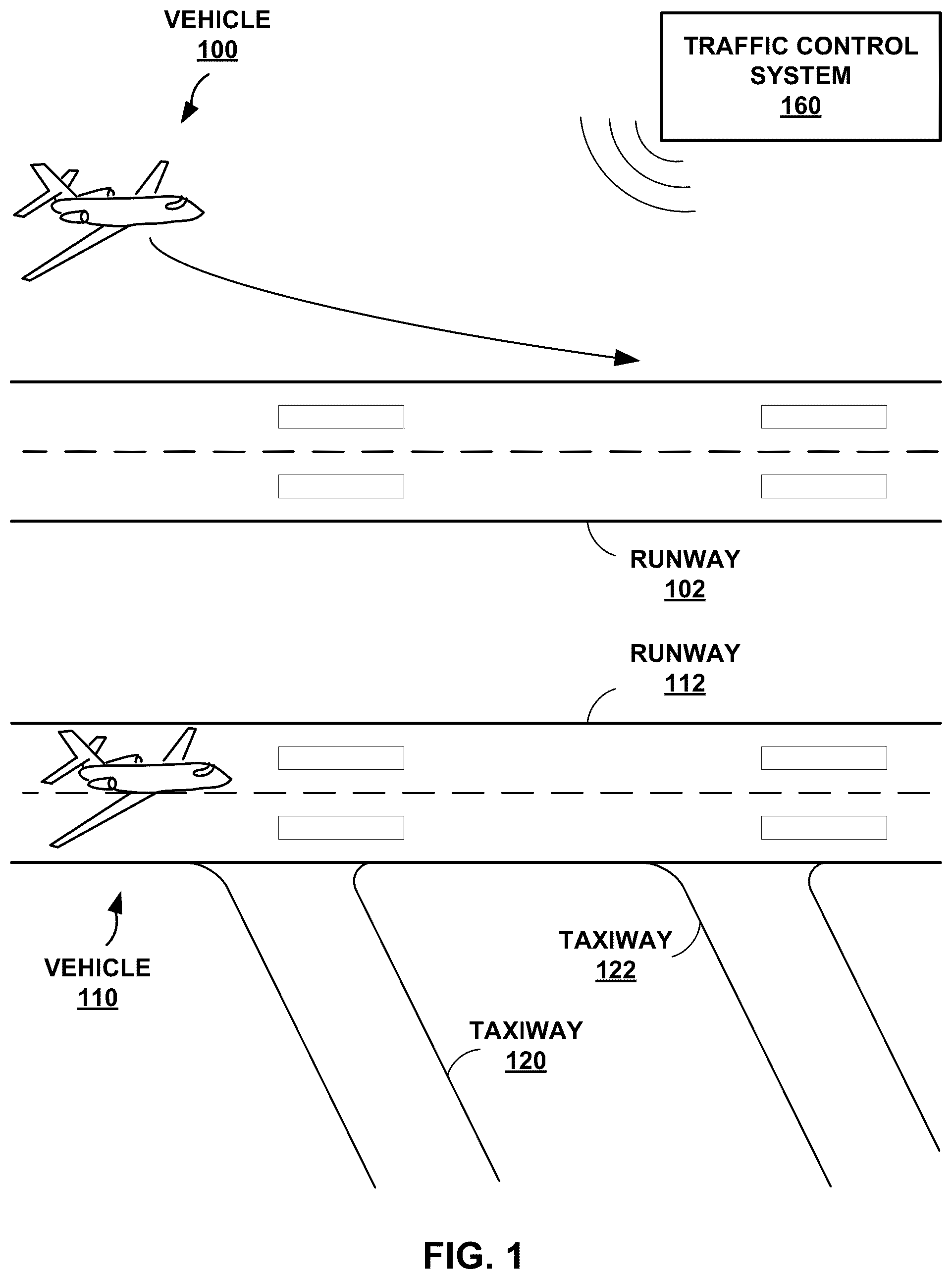 Patent US12361834 Figure 1 – Display of traffic information
