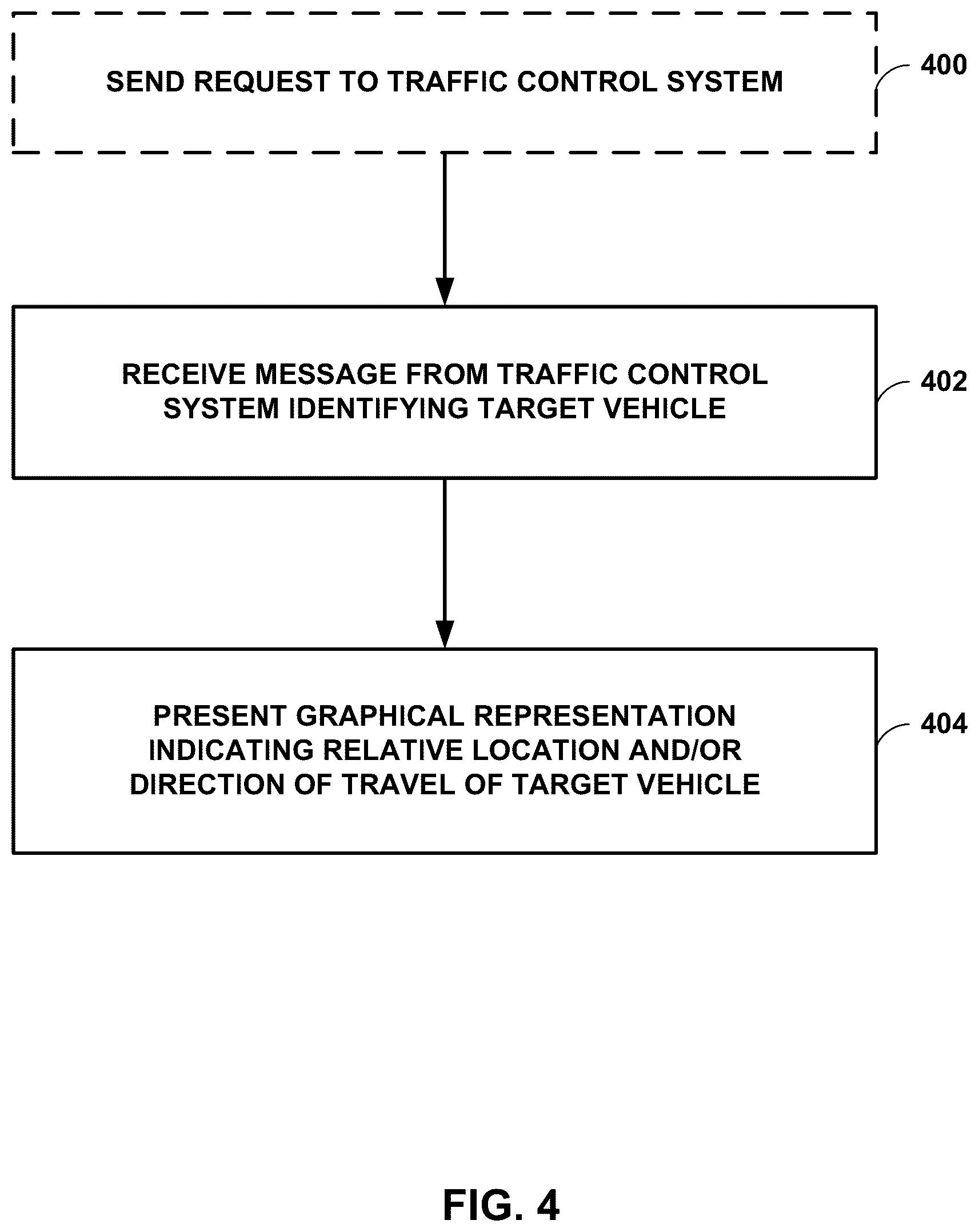 Patent US12361834 Figure 5 – Display of traffic information