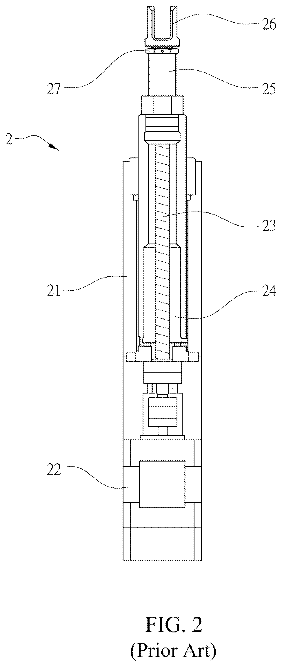 Patent US12361840 Figure 2 – Joint structure of telescopic cylinder