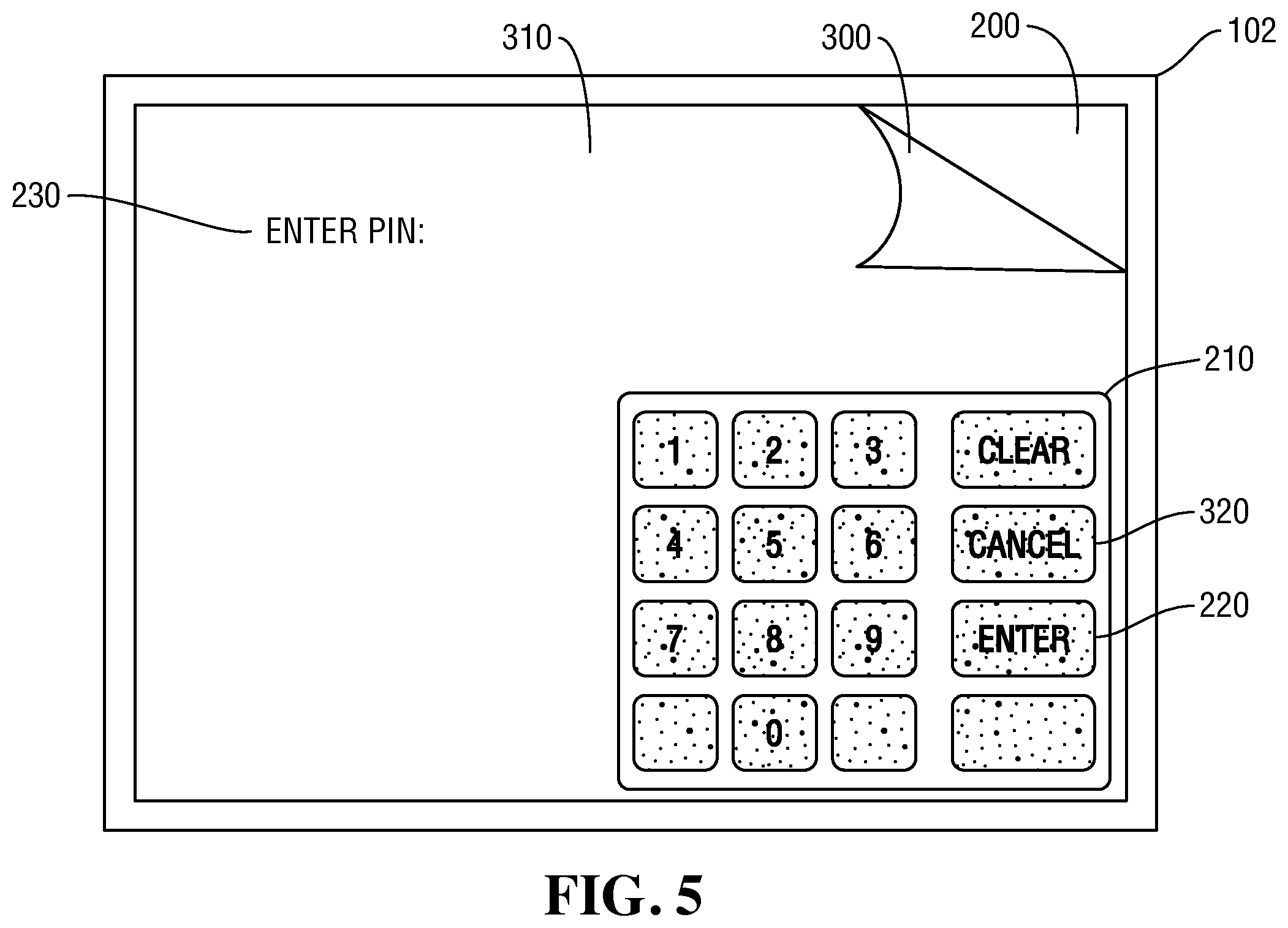 Patent US12361841 Figure 5 – Textured film overlay for touch-sensitive displays