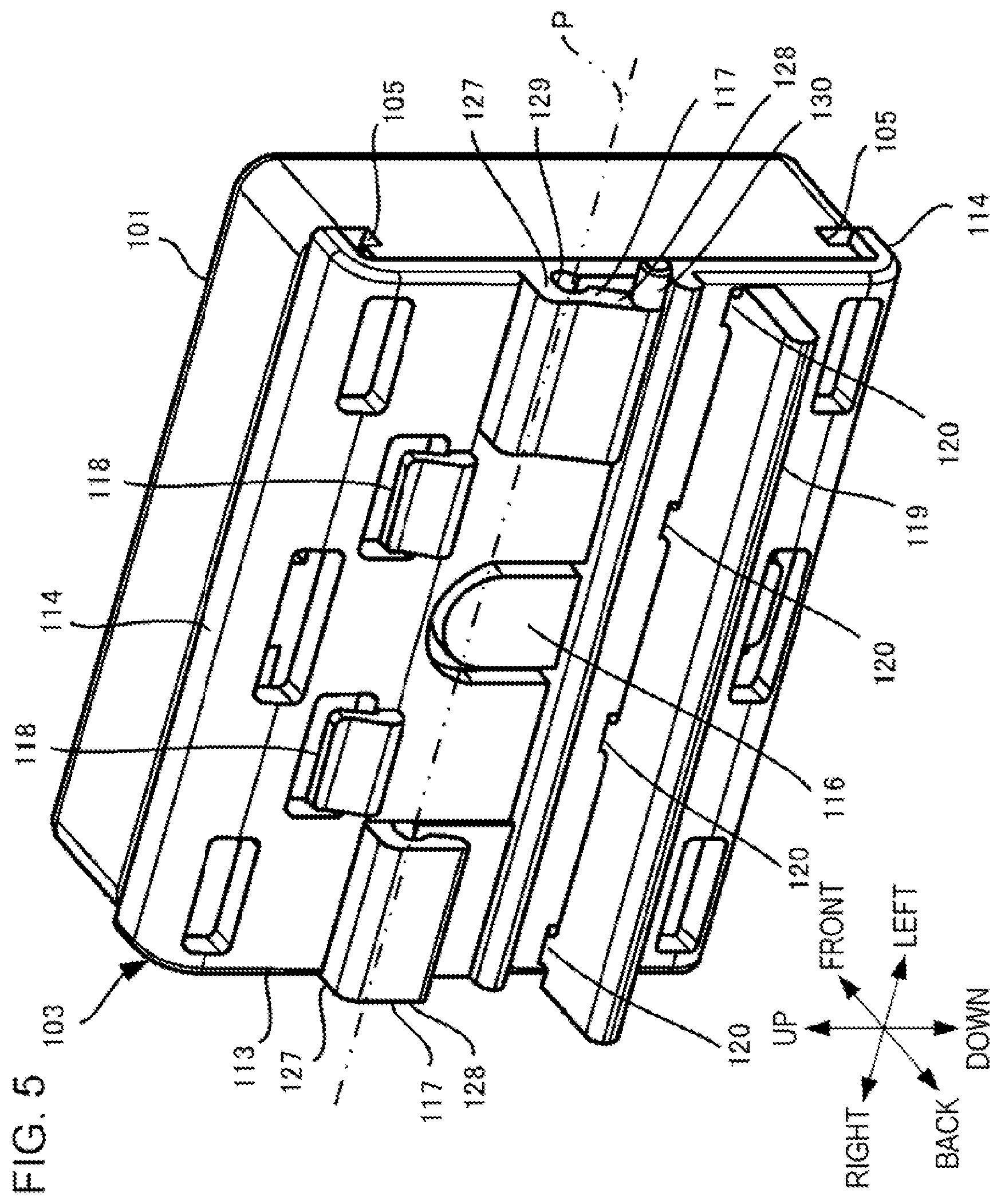 Patent US12361843 Figure 5 – Shelf tag attachment apparatus