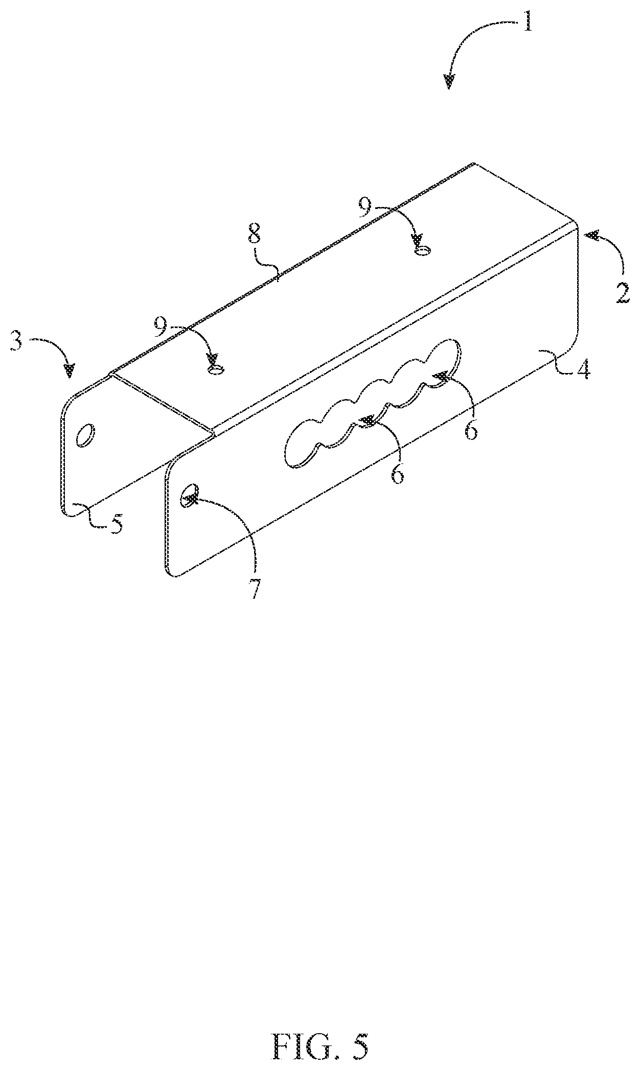 Patent US12361844 Figure 5 – Trailer hitch mount display apparatus