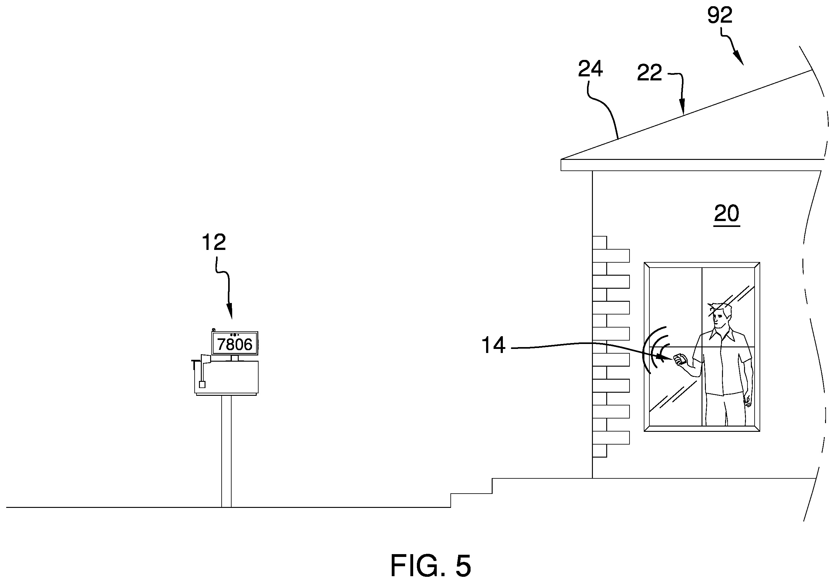 Patent US12361846 Figure 5 – Illuminated street address display assembly