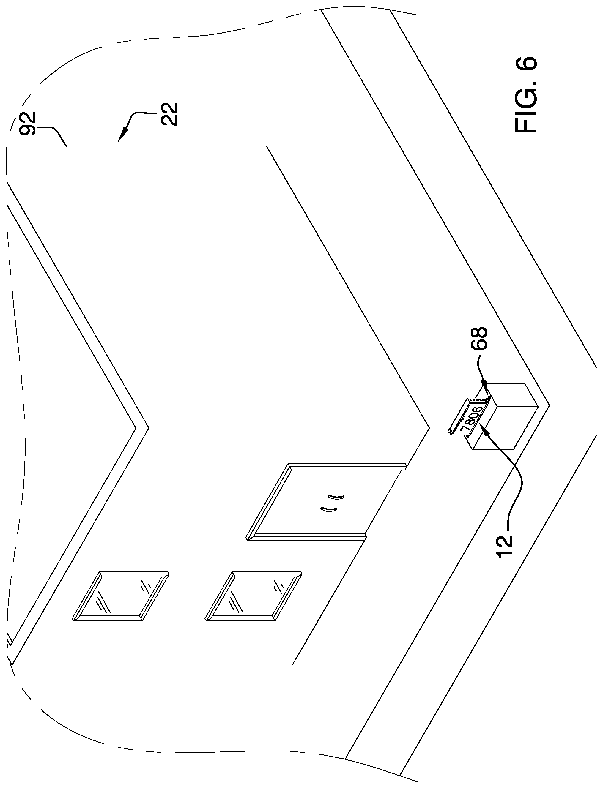 Patent US12361846 Figure 6 – Illuminated street address display assembly