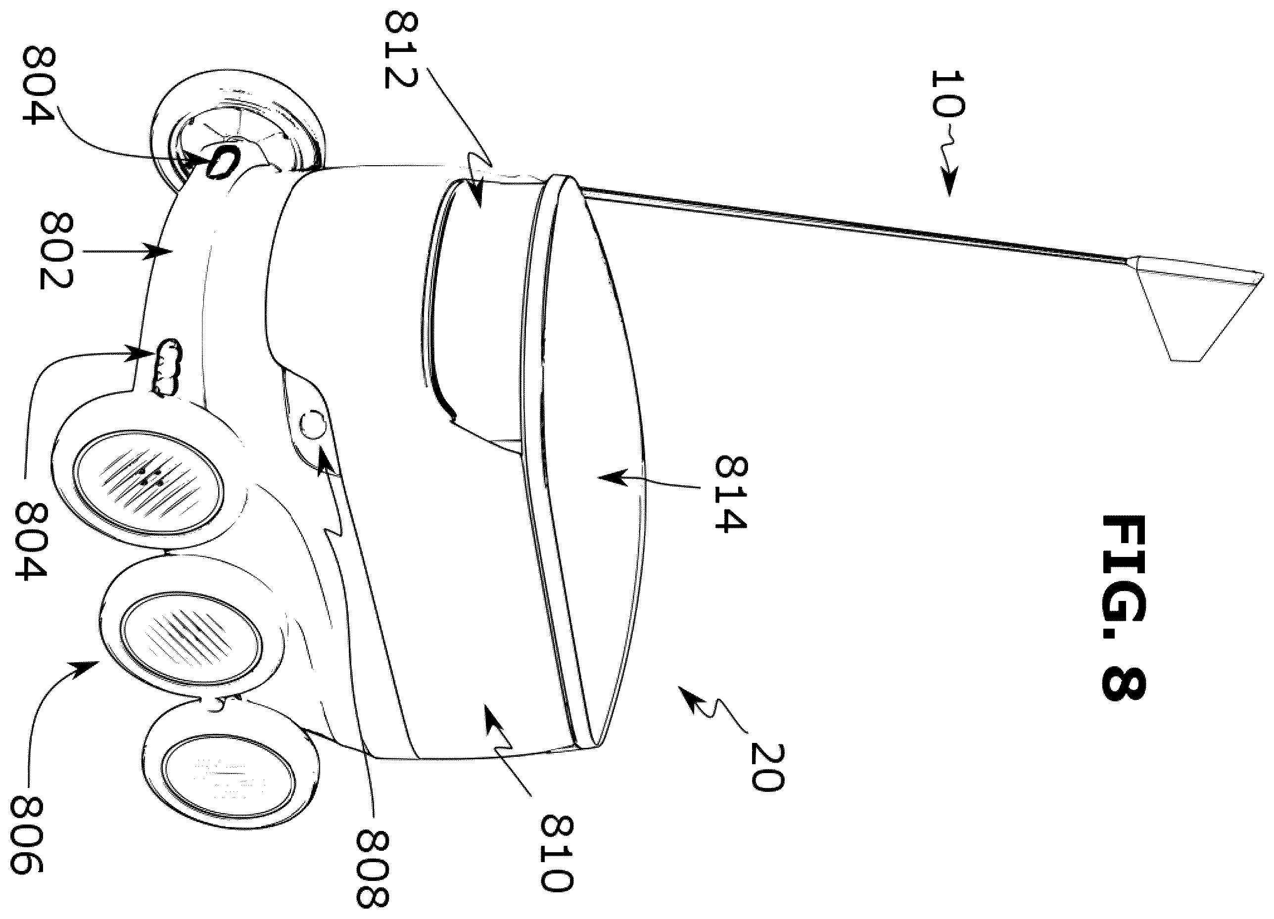 Patent US12361847 Figure 7 – Signaling device and system for increasing visibility of a mobile robot